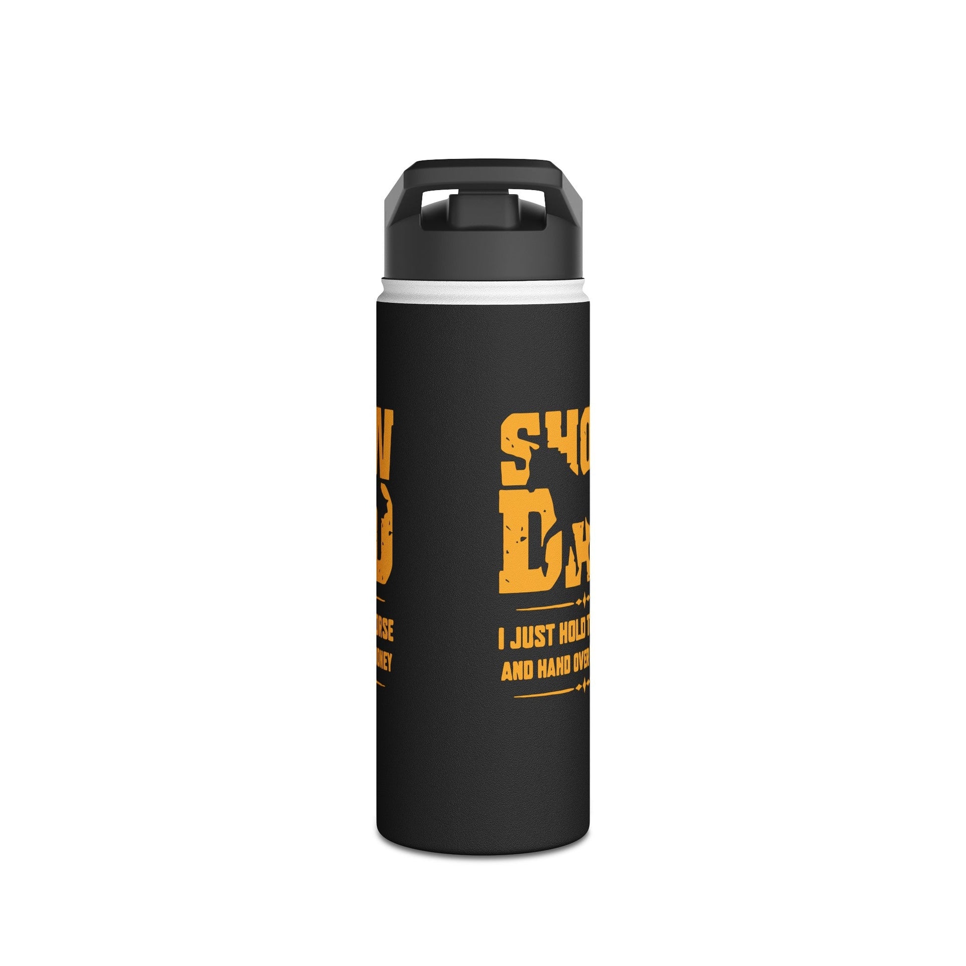 Horse Water Bottle for Show Dad, Dad horse Mug, Thermal Water Bottle Horse Show Bottle - FlooredByArt