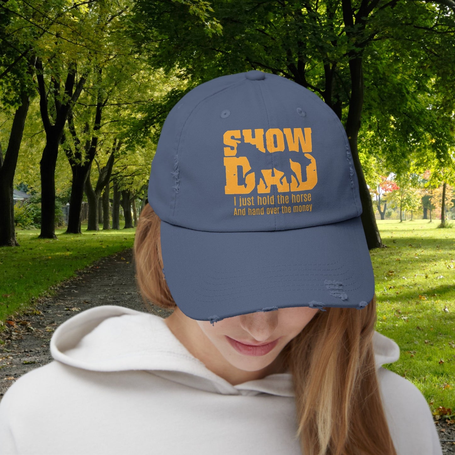 Horseshow Dad Horse Hat Cap, Horseshow Dad Baseball Cap, Horseshow Hat for Daddy - FlooredByArt