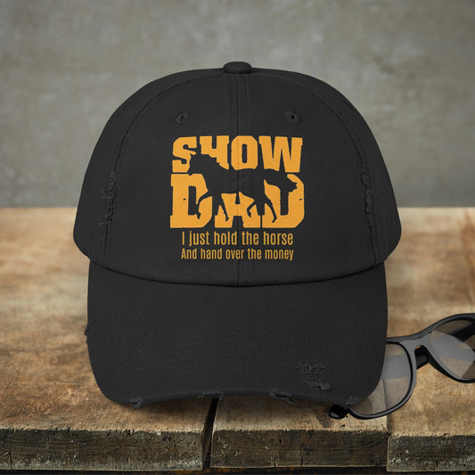 Horseshow Dad Horse Hat Cap, Horseshow Dad Baseball Cap, Horseshow Hat for Daddy - FlooredByArt