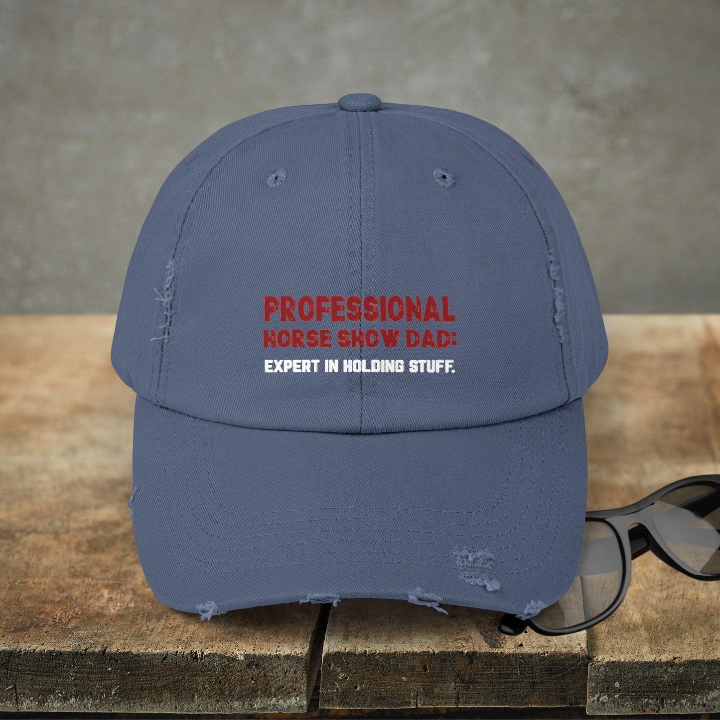 Horseshow Dad Horse Hat Cap, Professional Horseshow Dad Baseball Cap - FlooredByArt