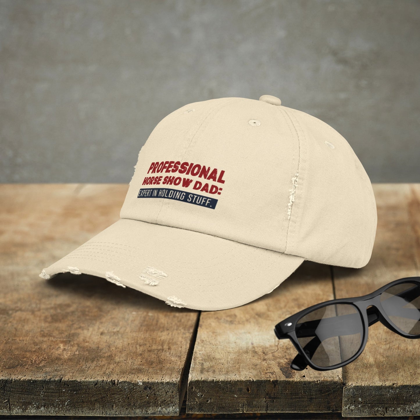 Horseshow Dad Horse Hat Cap, Professional Horseshow Dad Baseball Cap - FlooredByArt