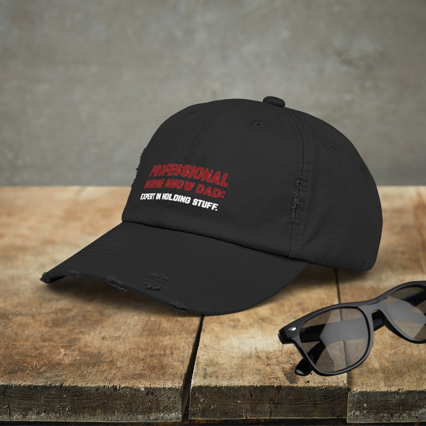 Horseshow Dad Horse Hat Cap, Professional Horseshow Dad Baseball Cap - FlooredByArt