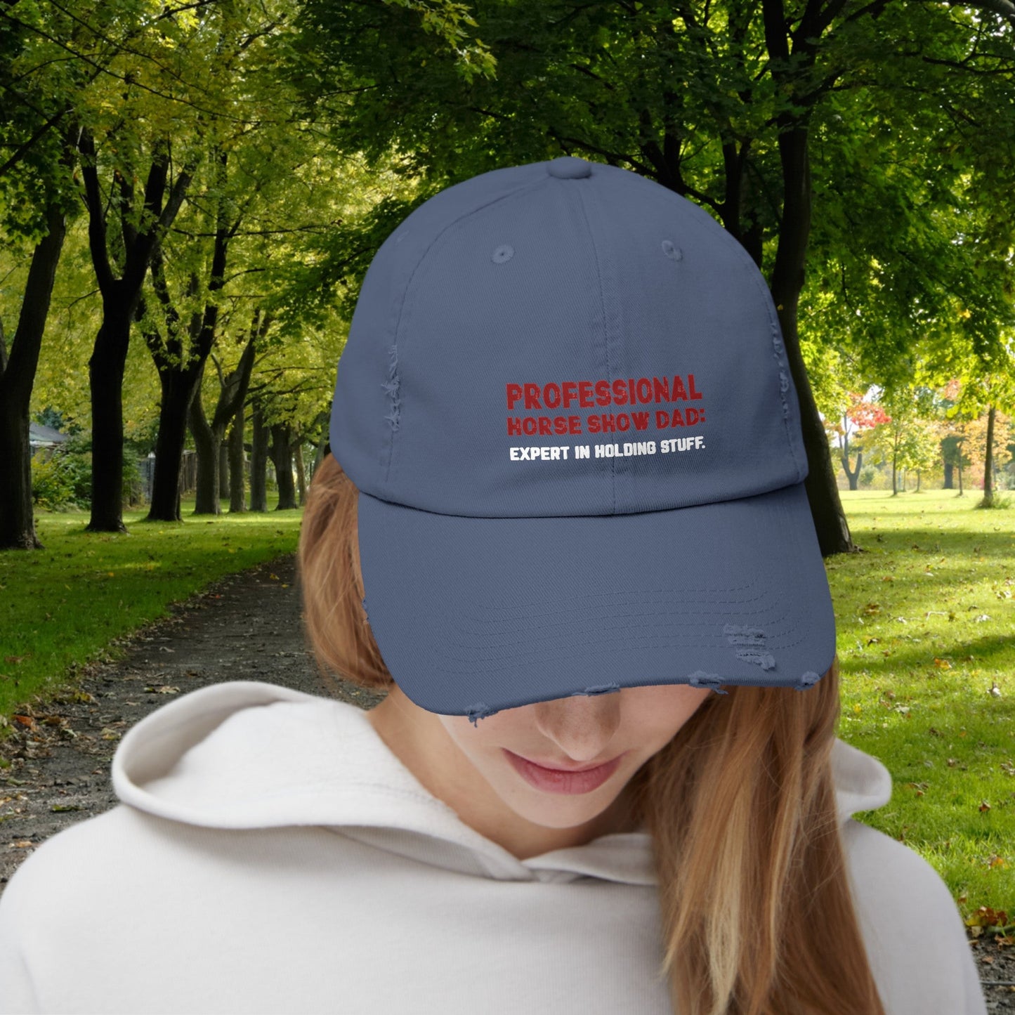 Horseshow Dad Horse Hat Cap, Professional Horseshow Dad Baseball Cap - FlooredByArt