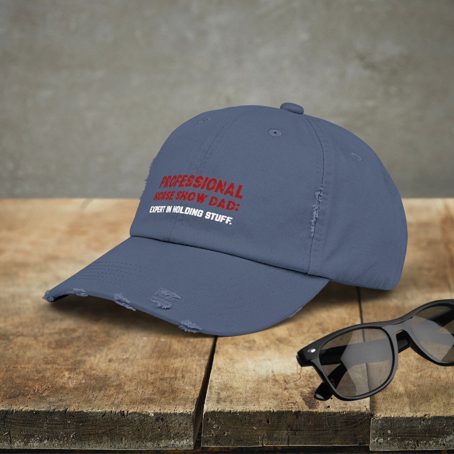 Horseshow Dad Horse Hat Cap, Professional Horseshow Dad Baseball Cap - FlooredByArt