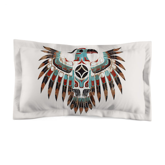 King/Standard Thunderbird Pillow Sham - Native American Styled Thunderbird, Southwestern Decor - FlooredByArt