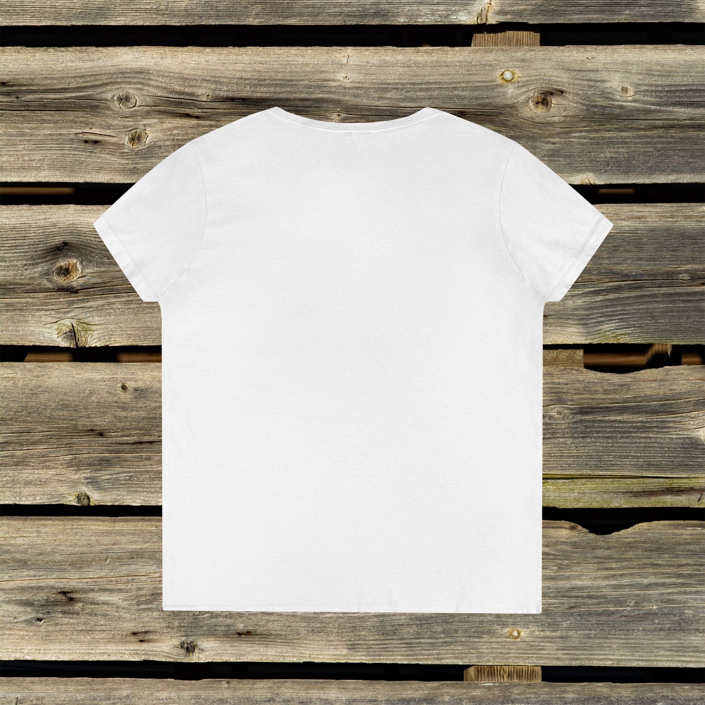 Ladies' V - Neck Bluebird T-Shirt | Nature - Inspired Comfort, Perfect for Garden Lovers - FlooredByArt