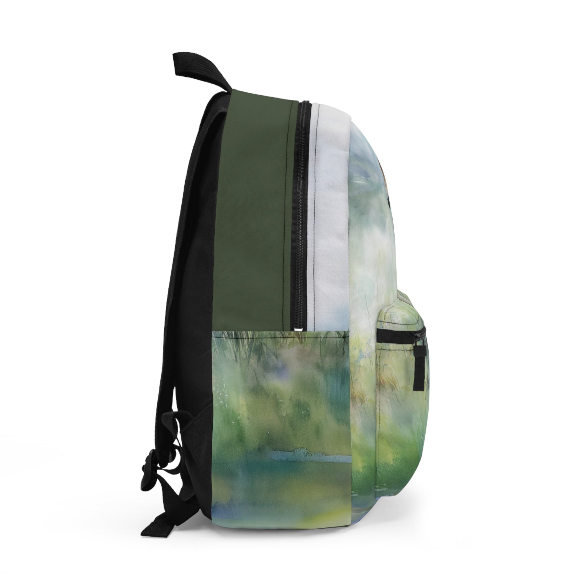Personalized Baby Horse Backpack - Watercolor Foal in Wildflowers, Baby Horse - FlooredByArt