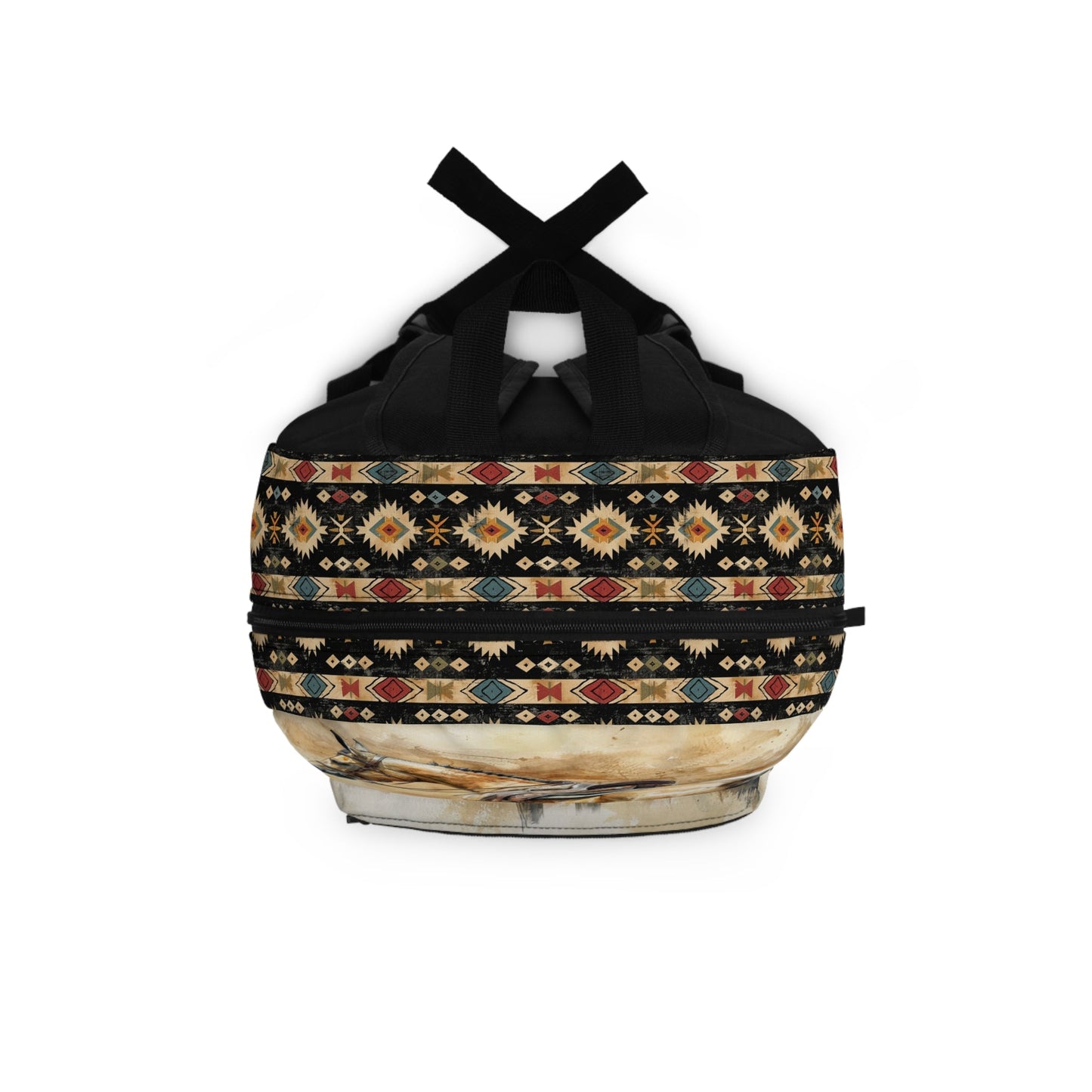 Personalized English Horse Backpack with Aztec Design, Student or Horse Lover Gift - FlooredByArt