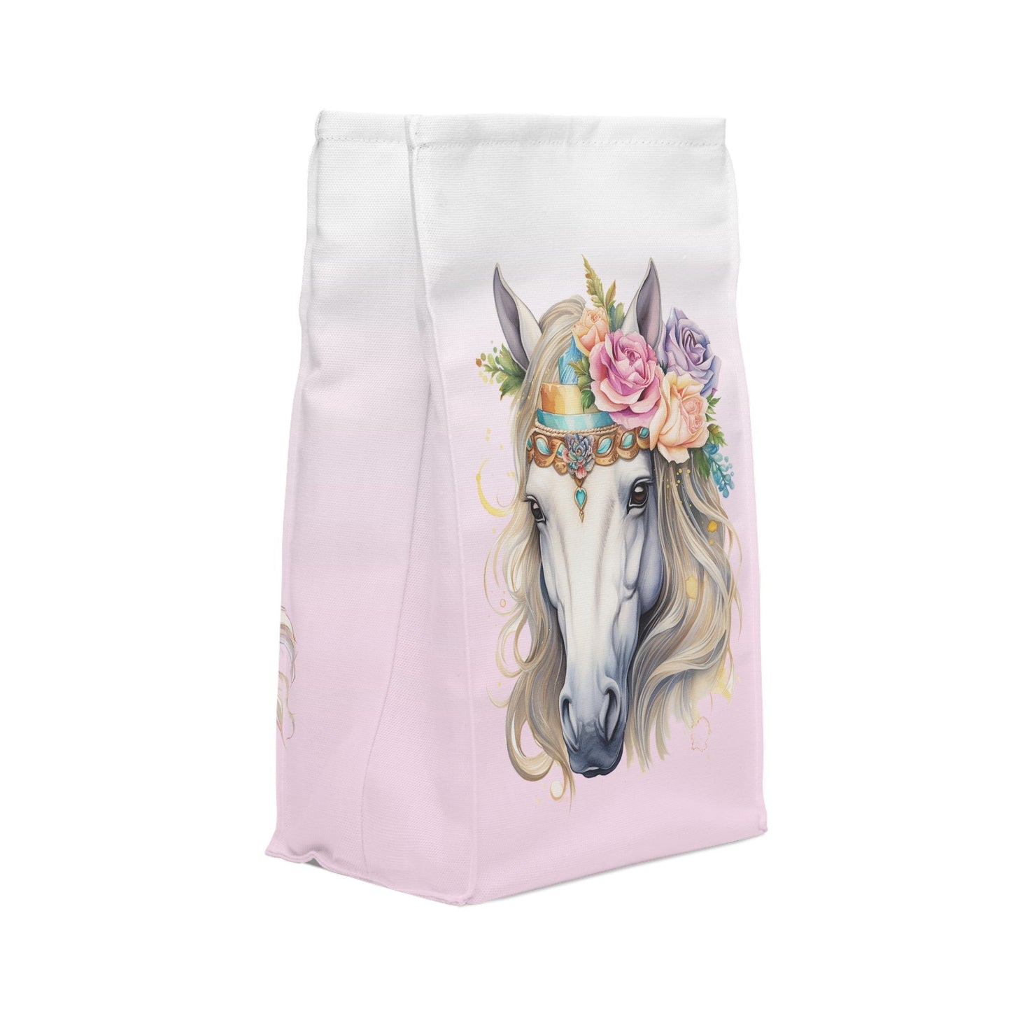 Personalized Girls Horse Insulated Lunch Bag, Back to School Lunch Bag for Horse Lover Gift Lunch Bag for Girls - FlooredByArt