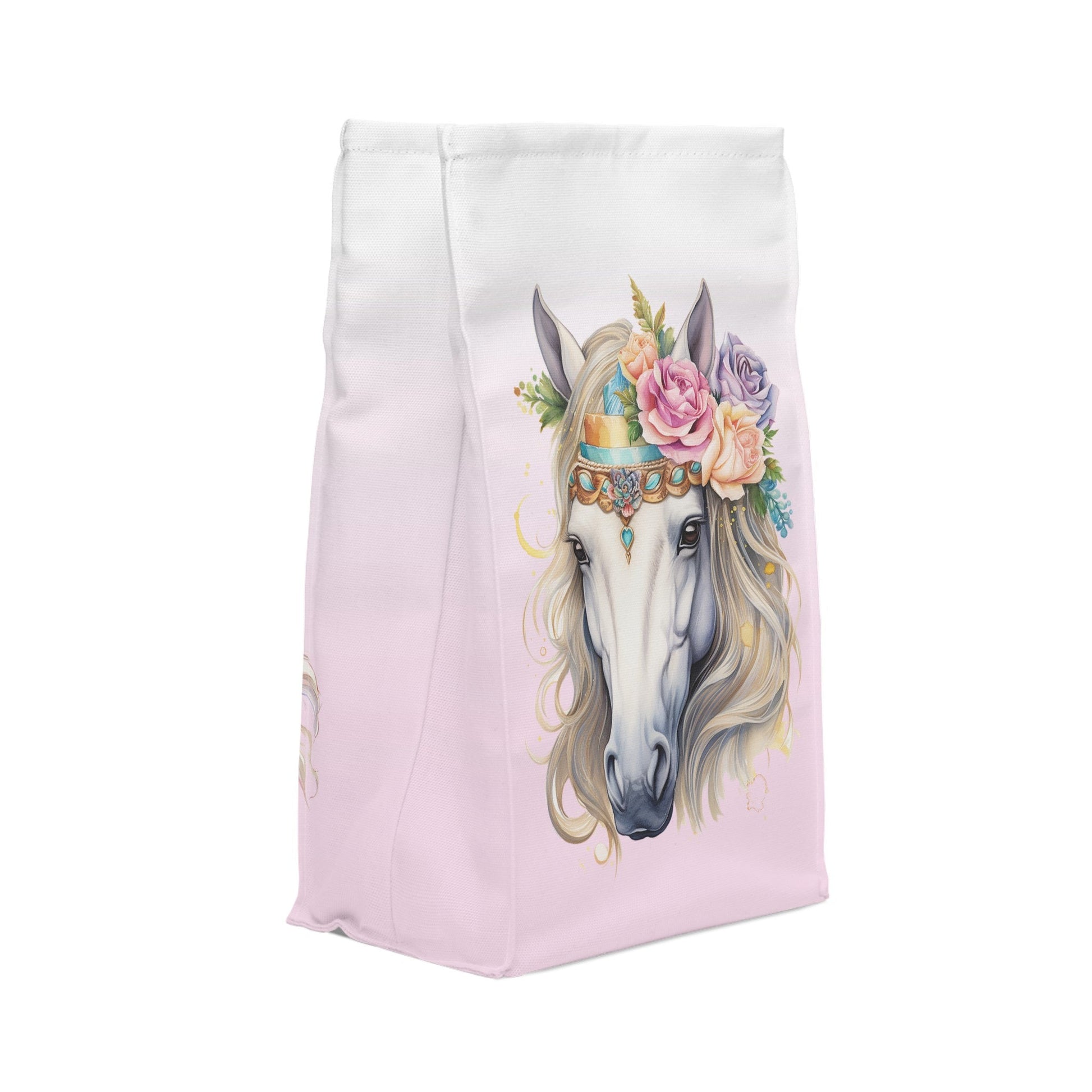 Personalized Girls Horse Insulated Lunch Bag, Back to School Lunch Bag for Horse Lover Gift Lunch Bag for Girls - FlooredByArt