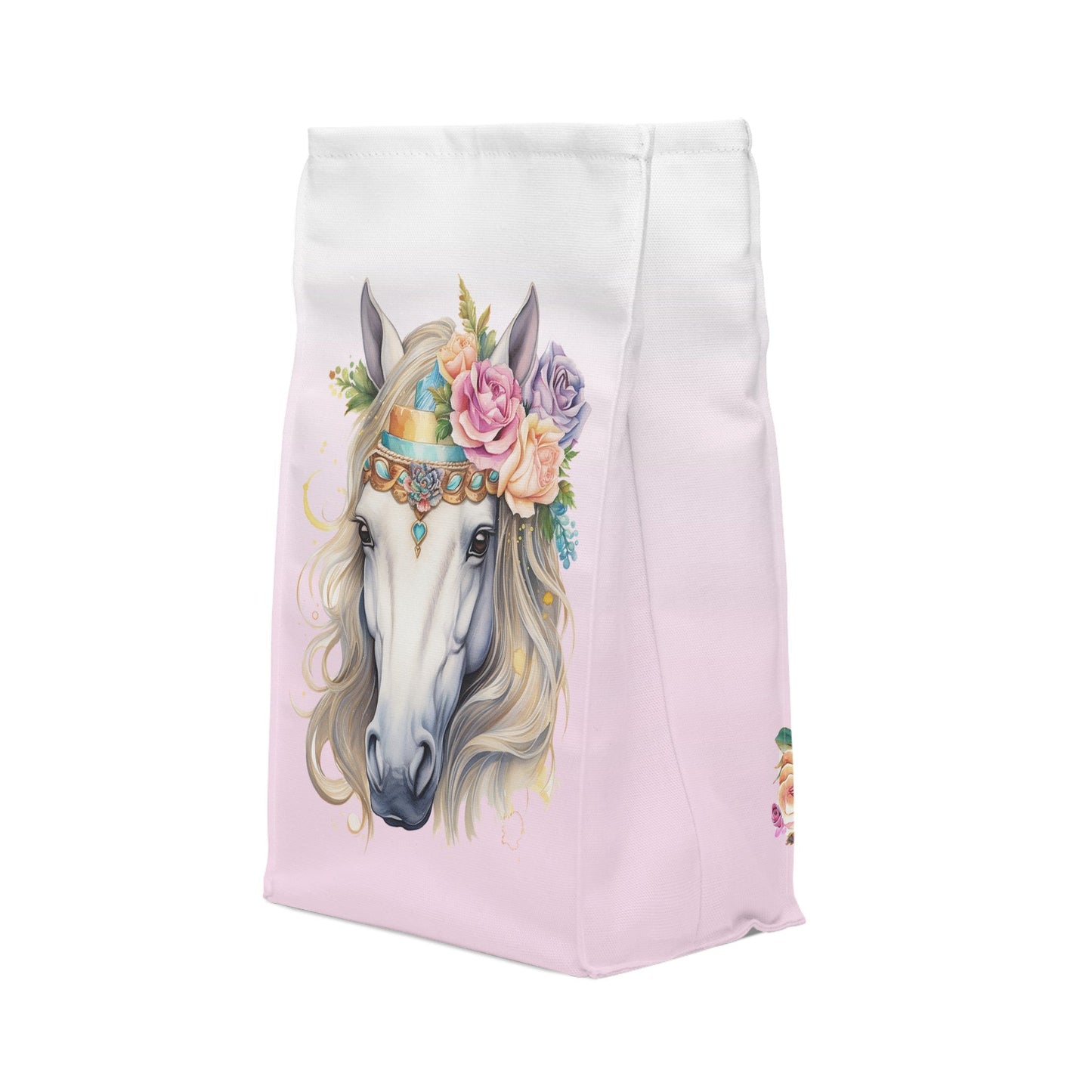 Personalized Girls Horse Insulated Lunch Bag, Back to School Lunch Bag for Horse Lover Gift Lunch Bag for Girls - FlooredByArt