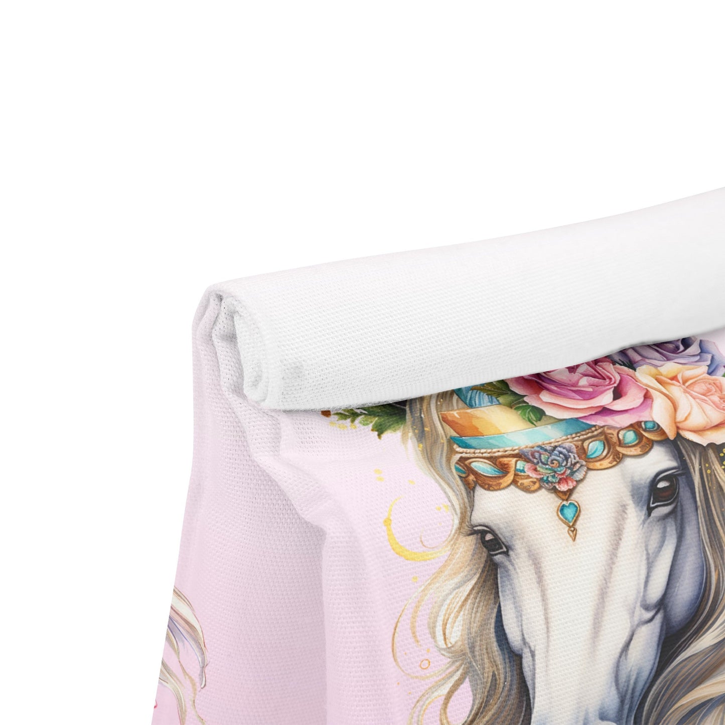 Personalized Girls Horse Insulated Lunch Bag, Back to School Lunch Bag for Horse Lover Gift Lunch Bag for Girls - FlooredByArt