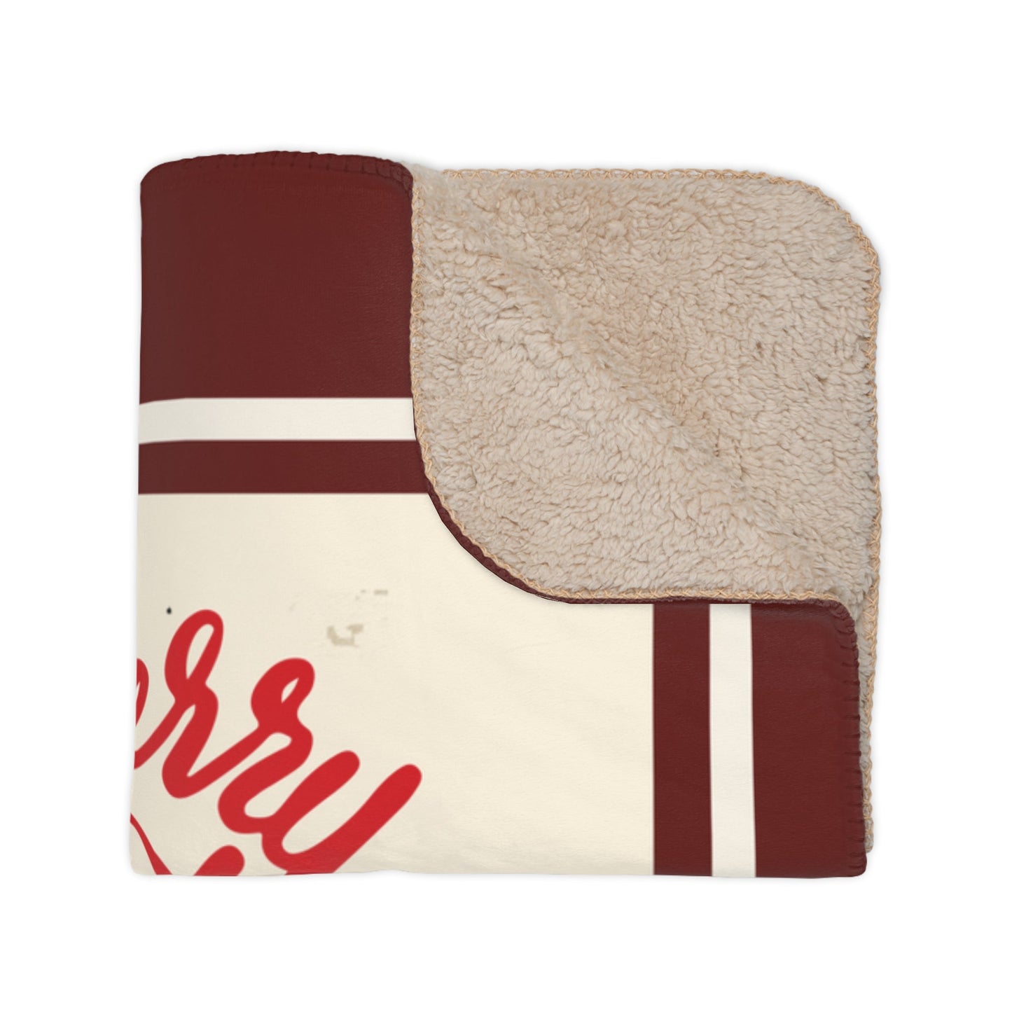Personalized Santa Claus Throw Blanket, Retro Santa Art Gift - FlooredByArt