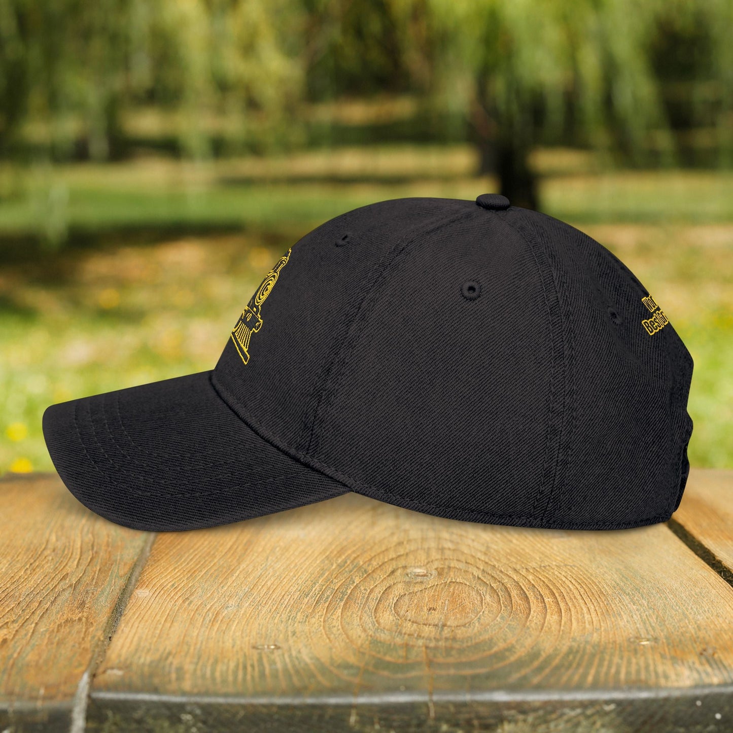 Personalized Train Dad Hat – Embroidered Steam Engine Gift - FlooredByArt