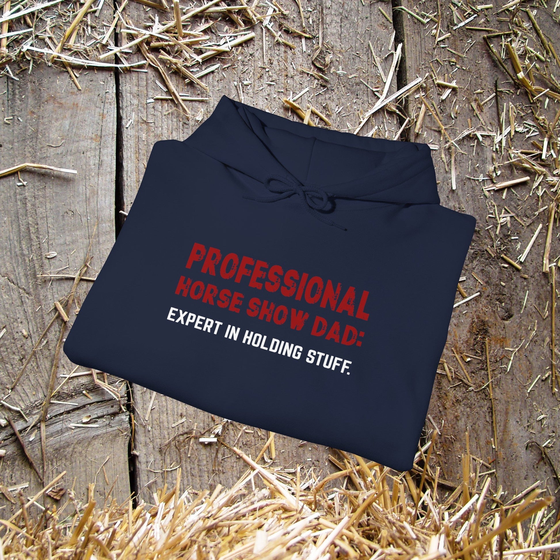 Professional Horse Show Dad Hoodie, Expert In Holding Stuff, Dad Horse Shirt - FlooredByArt