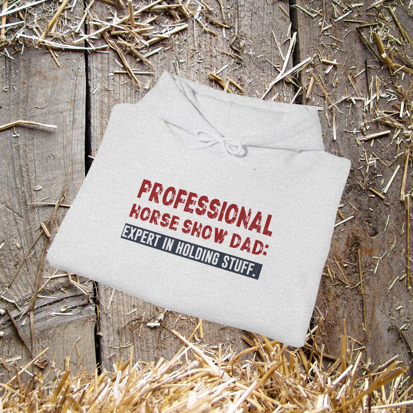 Professional Horse Show Dad Hoodie, Expert In Holding Stuff, Dad Horse Shirt - FlooredByArt