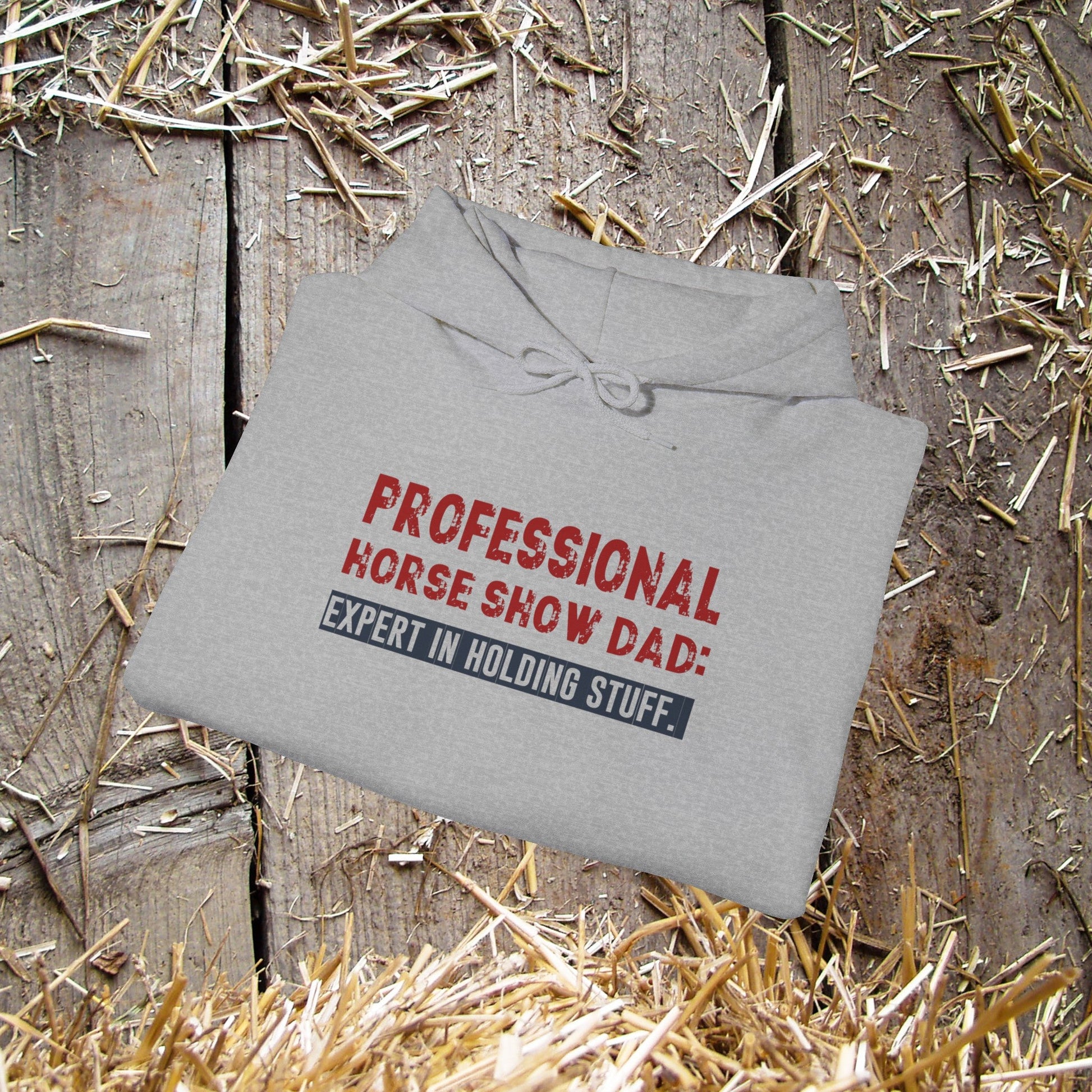 Professional Horse Show Dad Hoodie, Expert In Holding Stuff, Dad Horse Shirt - FlooredByArt