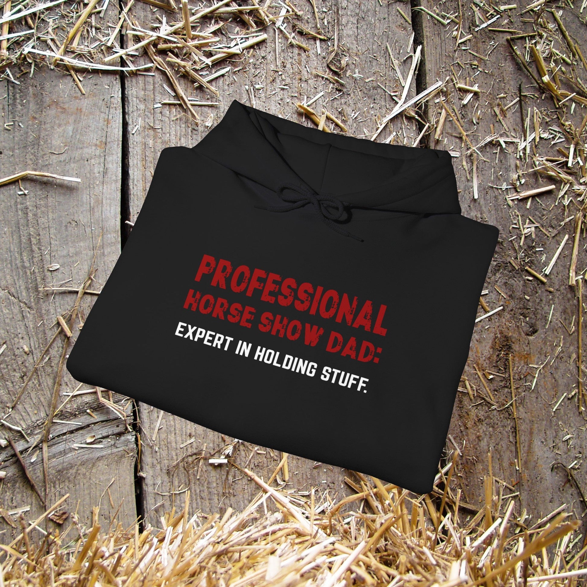Professional Horse Show Dad Hoodie, Expert In Holding Stuff, Dad Horse Shirt - FlooredByArt