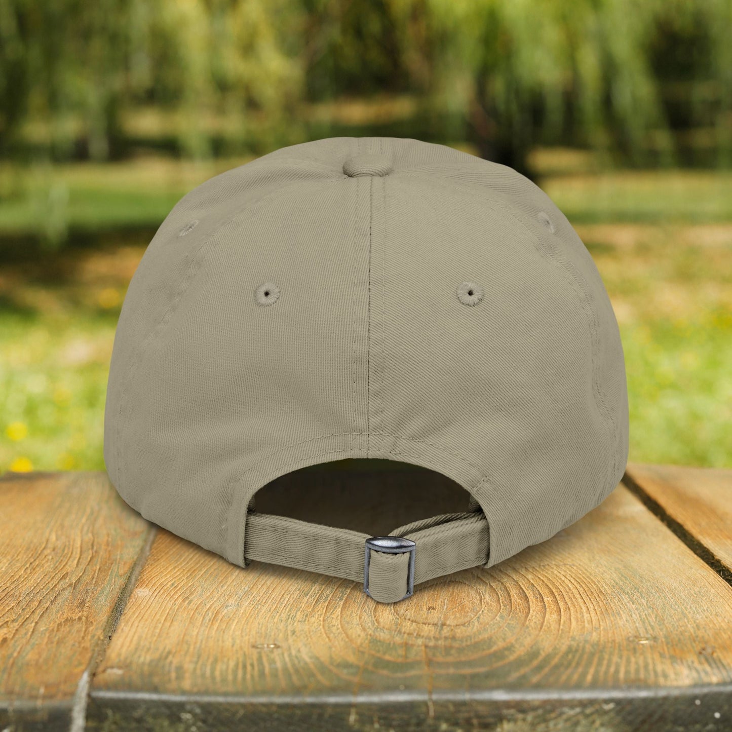 Rustic Raccoon Distressed Cap - Unisex Adjustable Hiking Hat - FlooredByArt