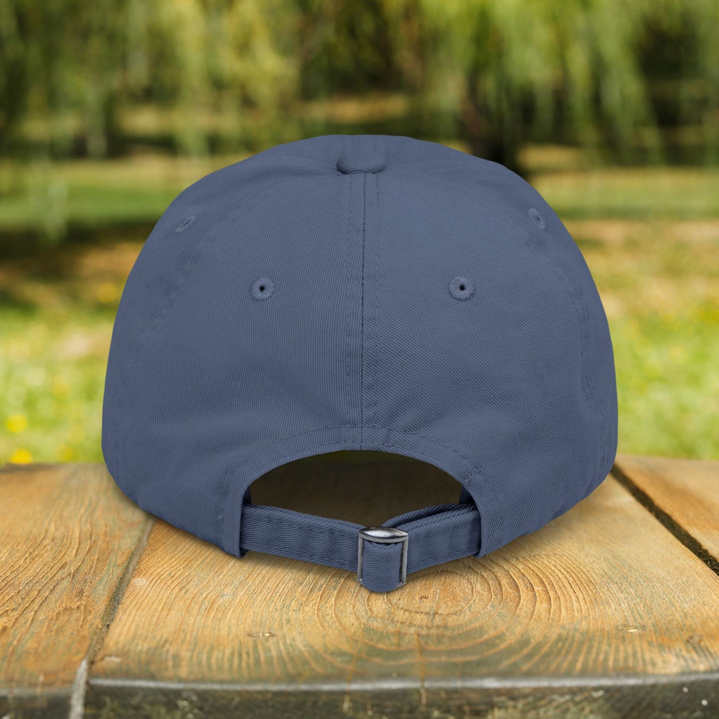 Rustic Raccoon Distressed Cap - Unisex Adjustable Hiking Hat - FlooredByArt