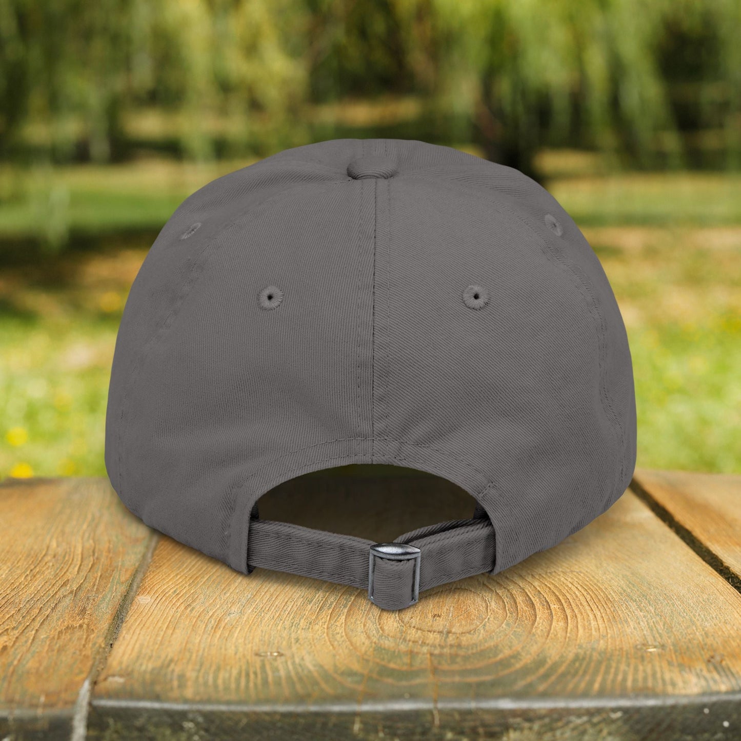 Rustic Raccoon Distressed Cap - Unisex Adjustable Hiking Hat - FlooredByArt