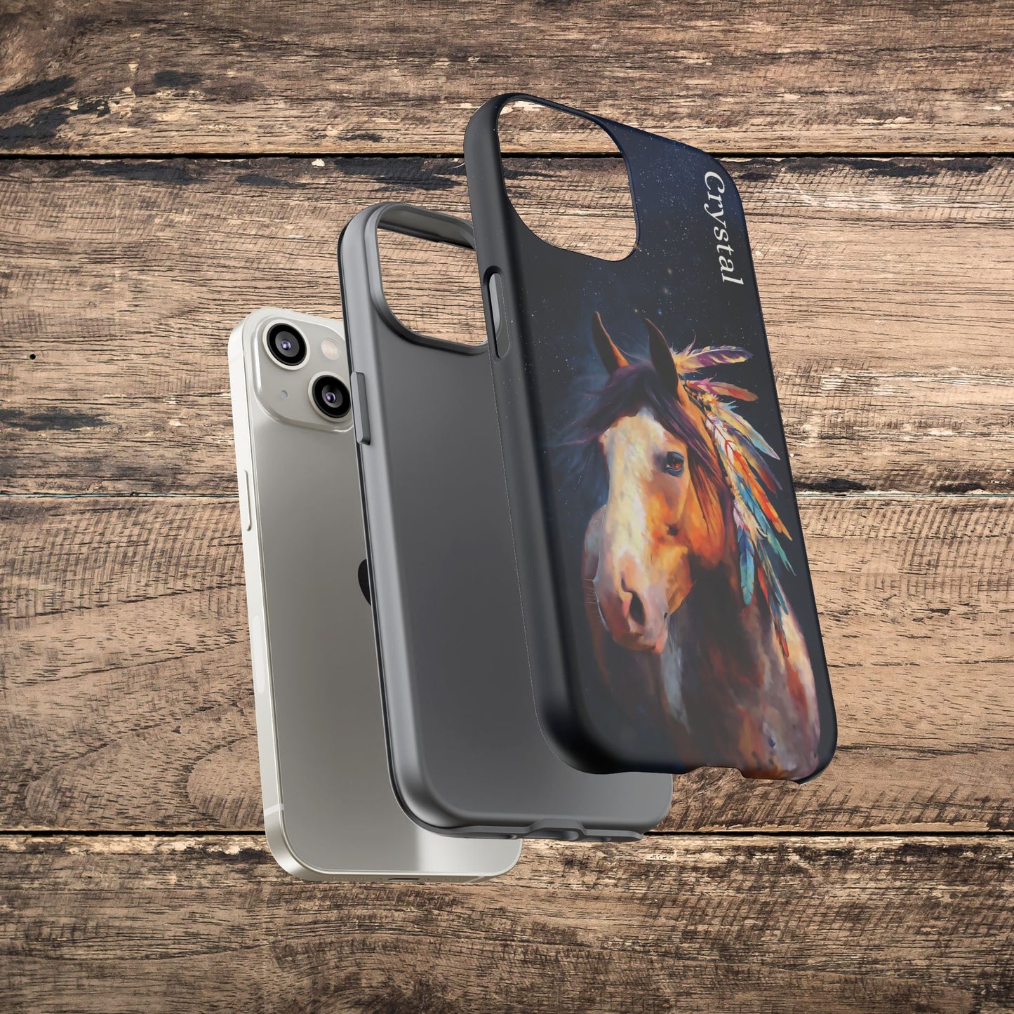 Spirit Horse iPhone Case β Tough Protective Cover for iPhone 14, 15 & 16 Series - FlooredByArt