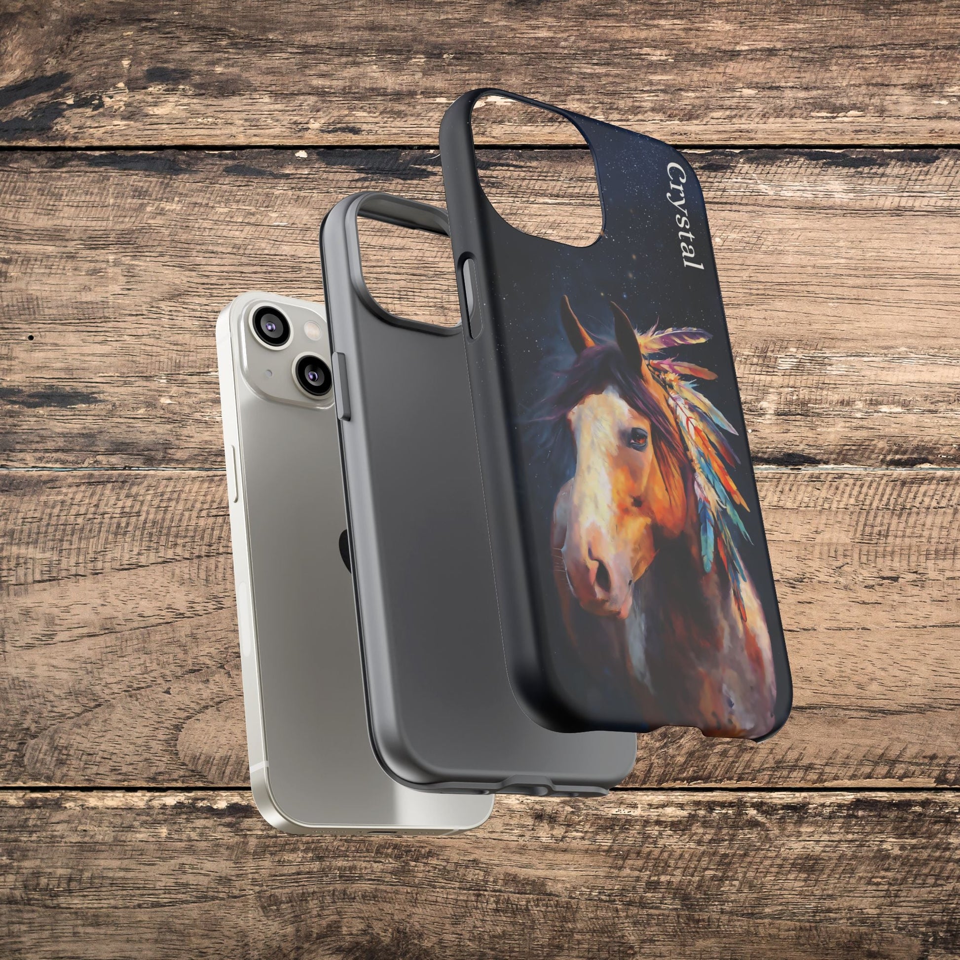 Spirit Horse iPhone Case β Tough Protective Cover for iPhone 14, 15 & 16 Series - FlooredByArt