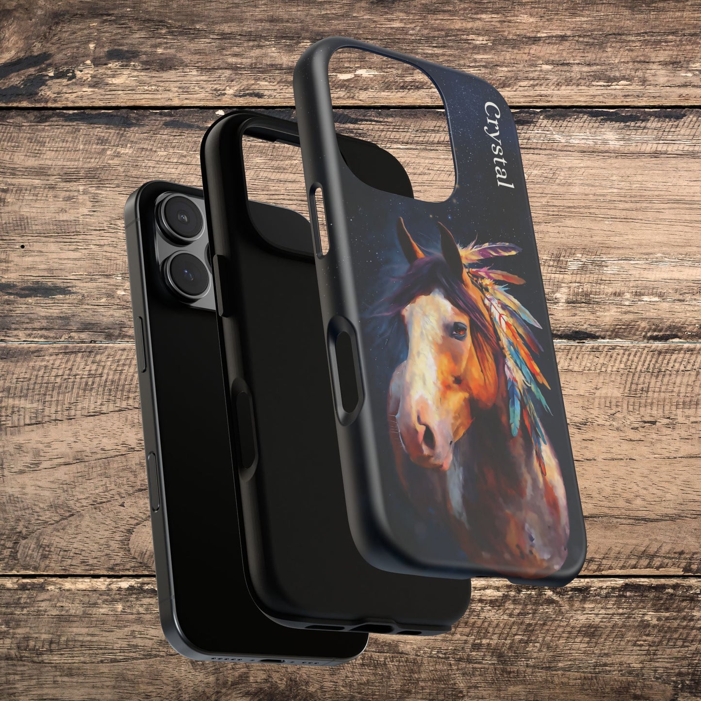 Spirit Horse iPhone Case β Tough Protective Cover for iPhone 14, 15 & 16 Series - FlooredByArt