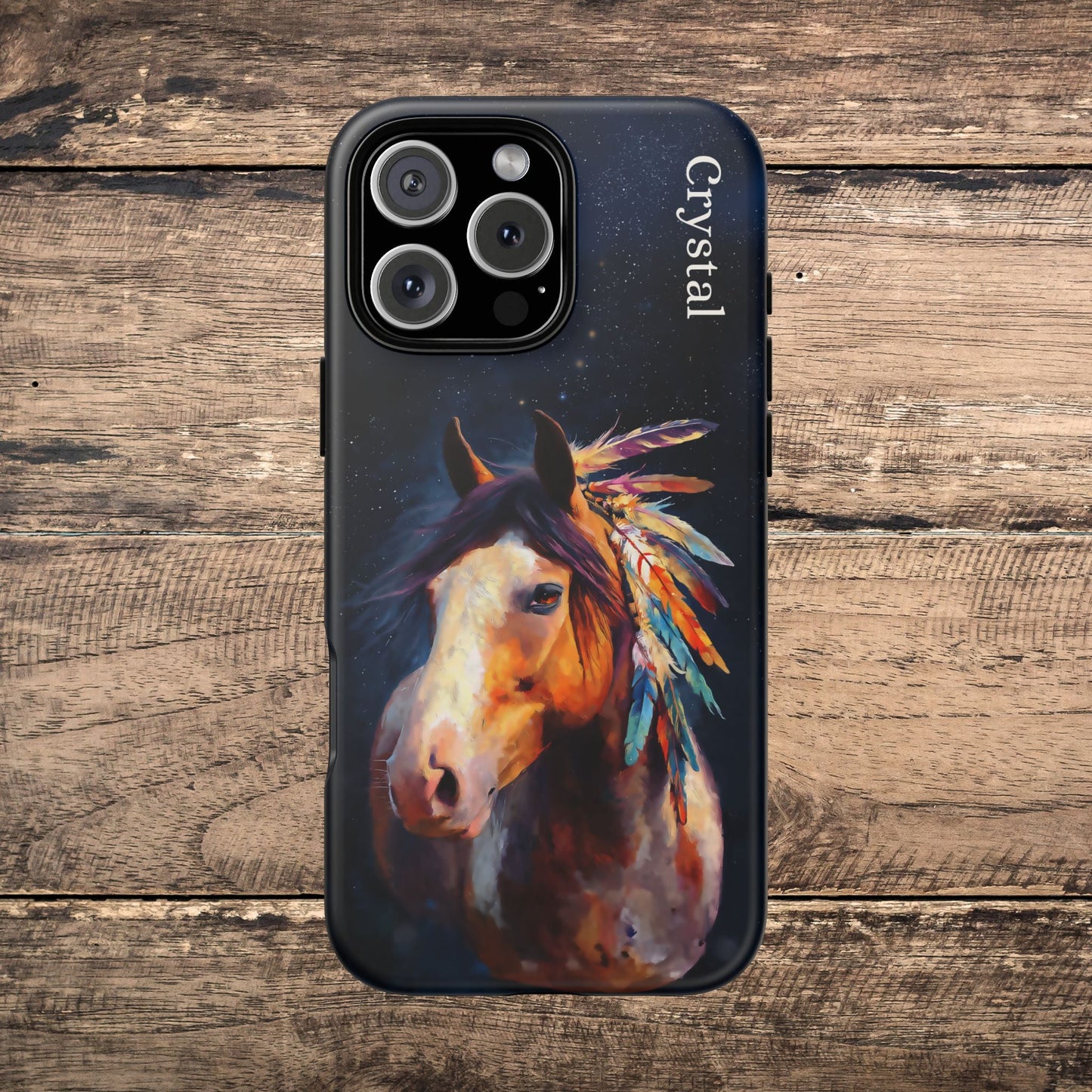 Spirit Horse iPhone Case β Tough Protective Cover for iPhone 14, 15 & 16 Series - FlooredByArt
