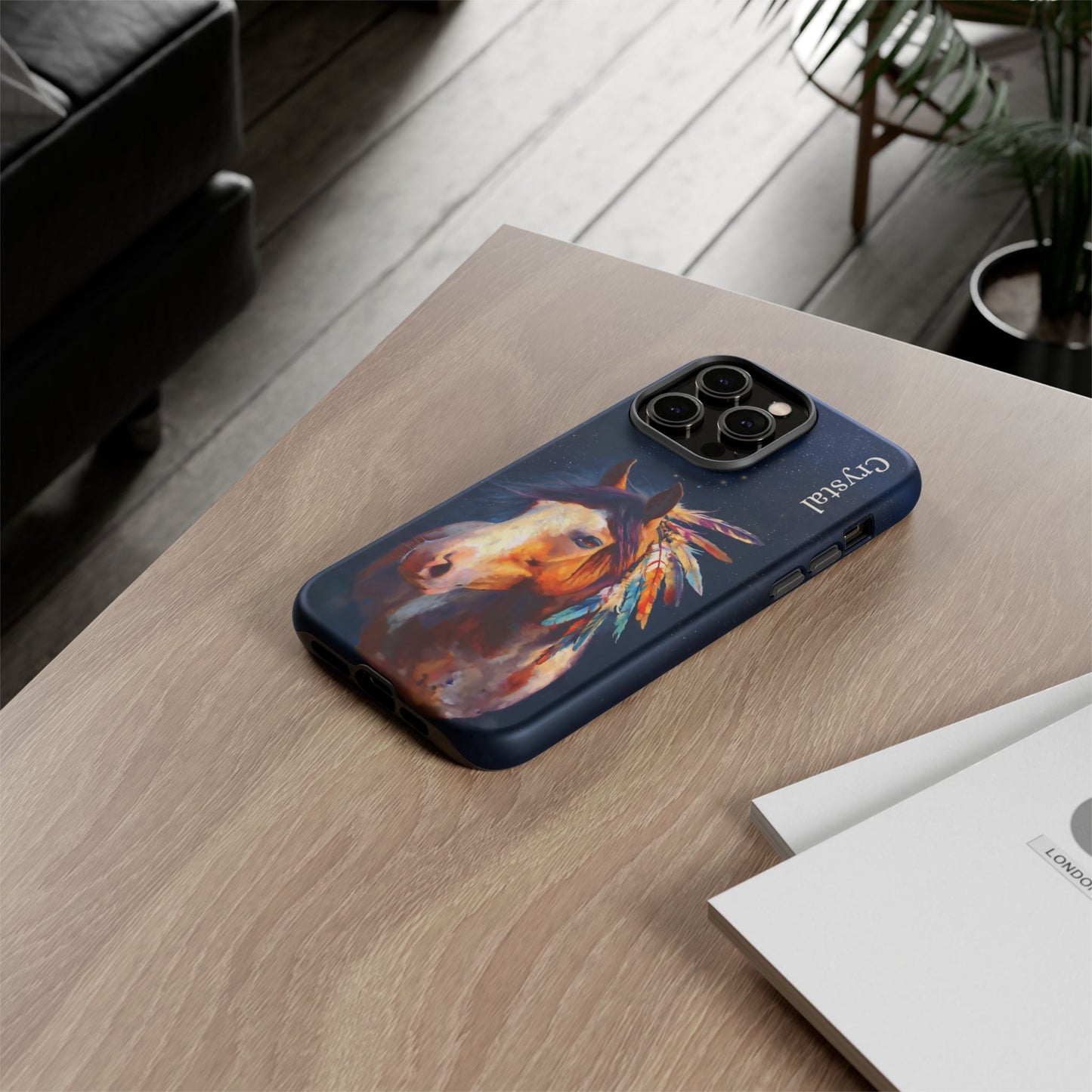 Spirit Horse iPhone Case β Tough Protective Cover for iPhone 14, 15 & 16 Series - FlooredByArt