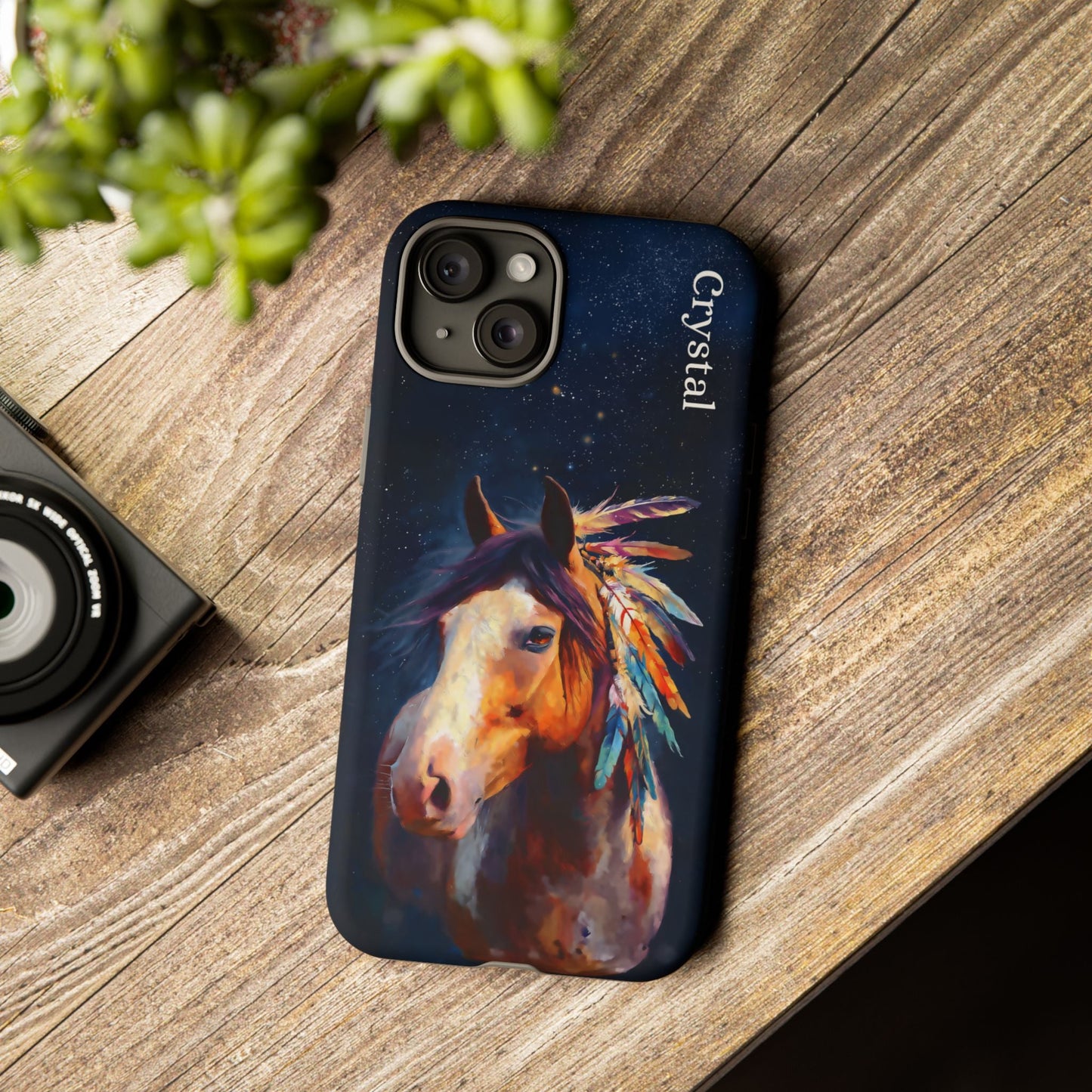 Spirit Horse iPhone Case β Tough Protective Cover for iPhone 14, 15 & 16 Series - FlooredByArt