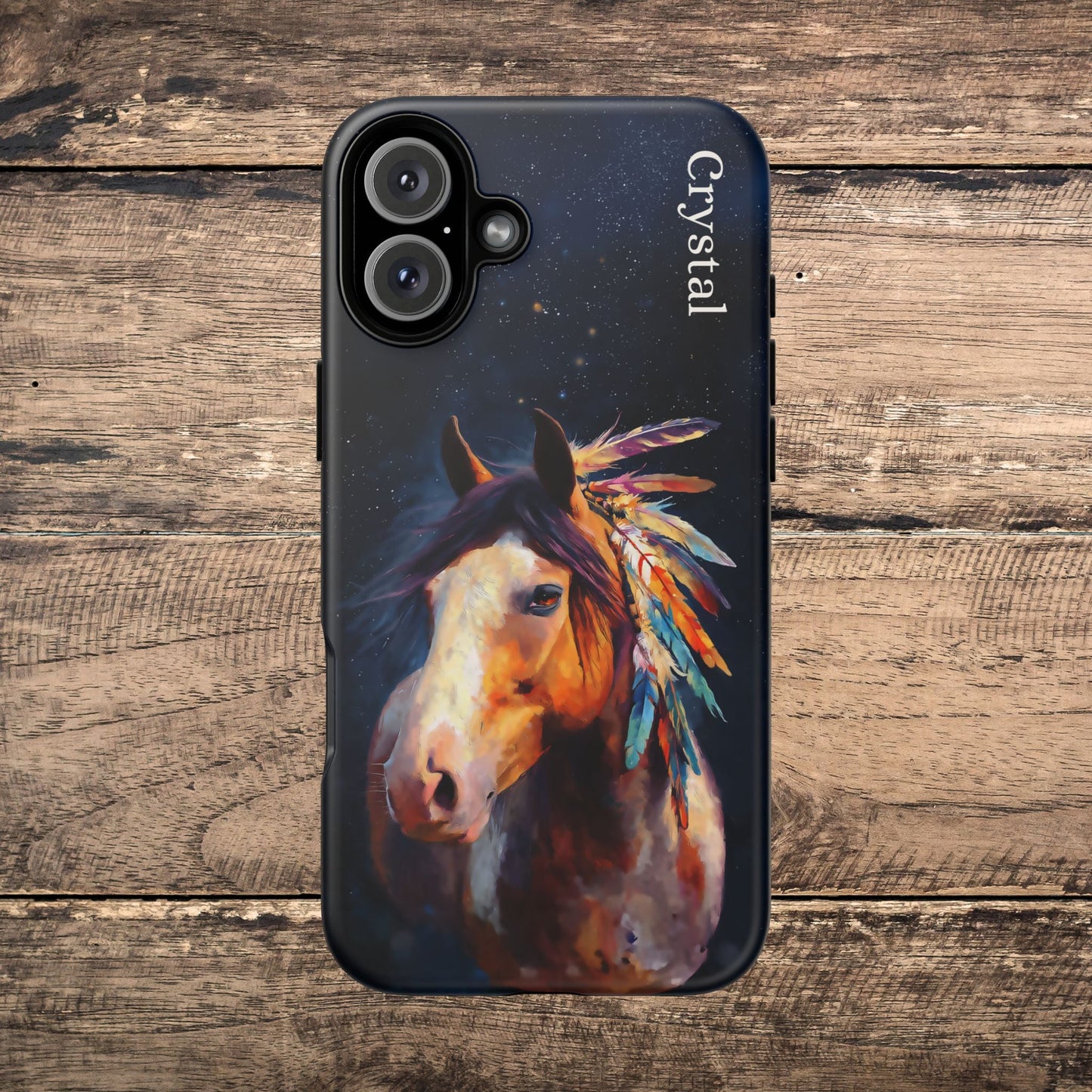 Spirit Horse iPhone Case β Tough Protective Cover for iPhone 14, 15 & 16 Series - FlooredByArt