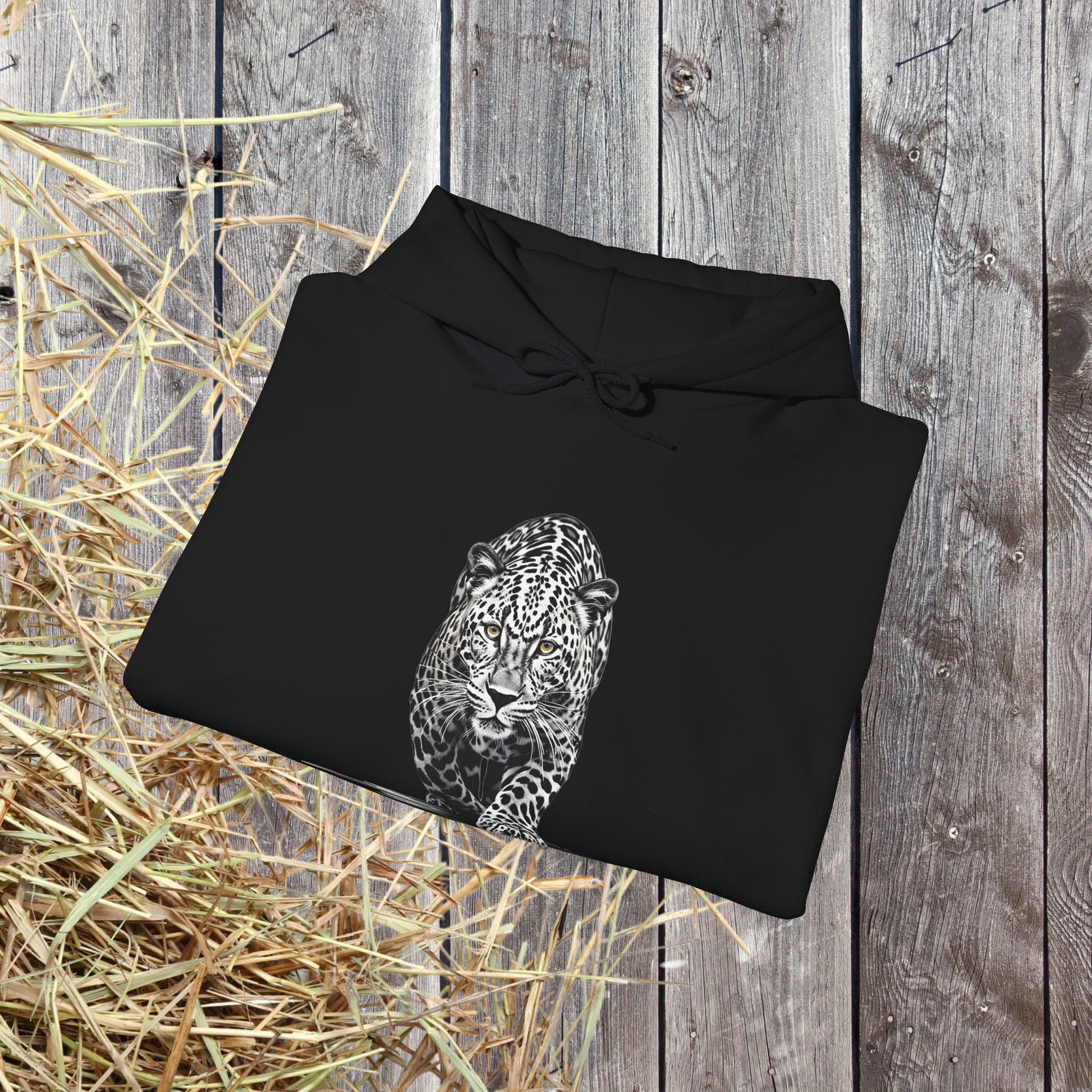 Stalking Leopard Hoodie β Wildlife Art Sweatshirt Original Leopard Design - FlooredByArt