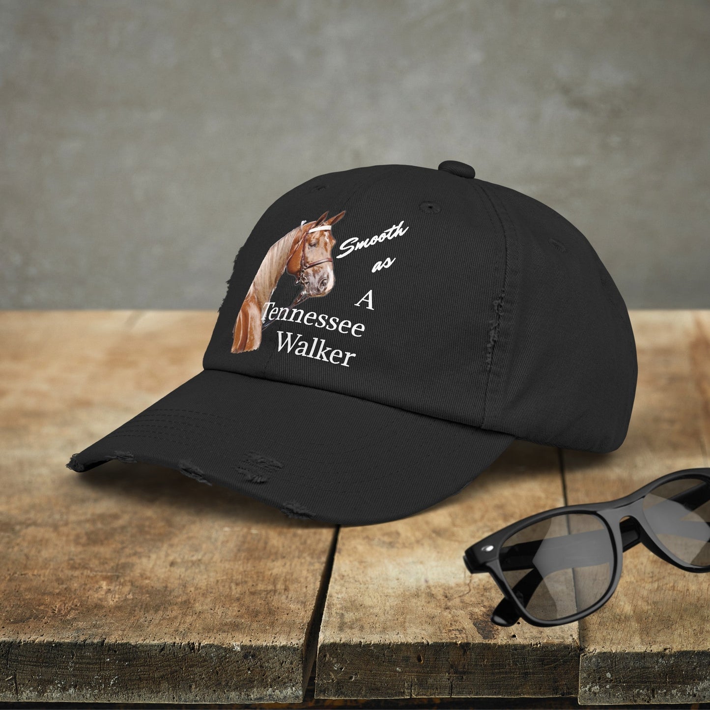 Tennessee Walking Horse Hat Cap, Horse Art Baseball Style Cap of TN Walking Horse Mom - FlooredByArt