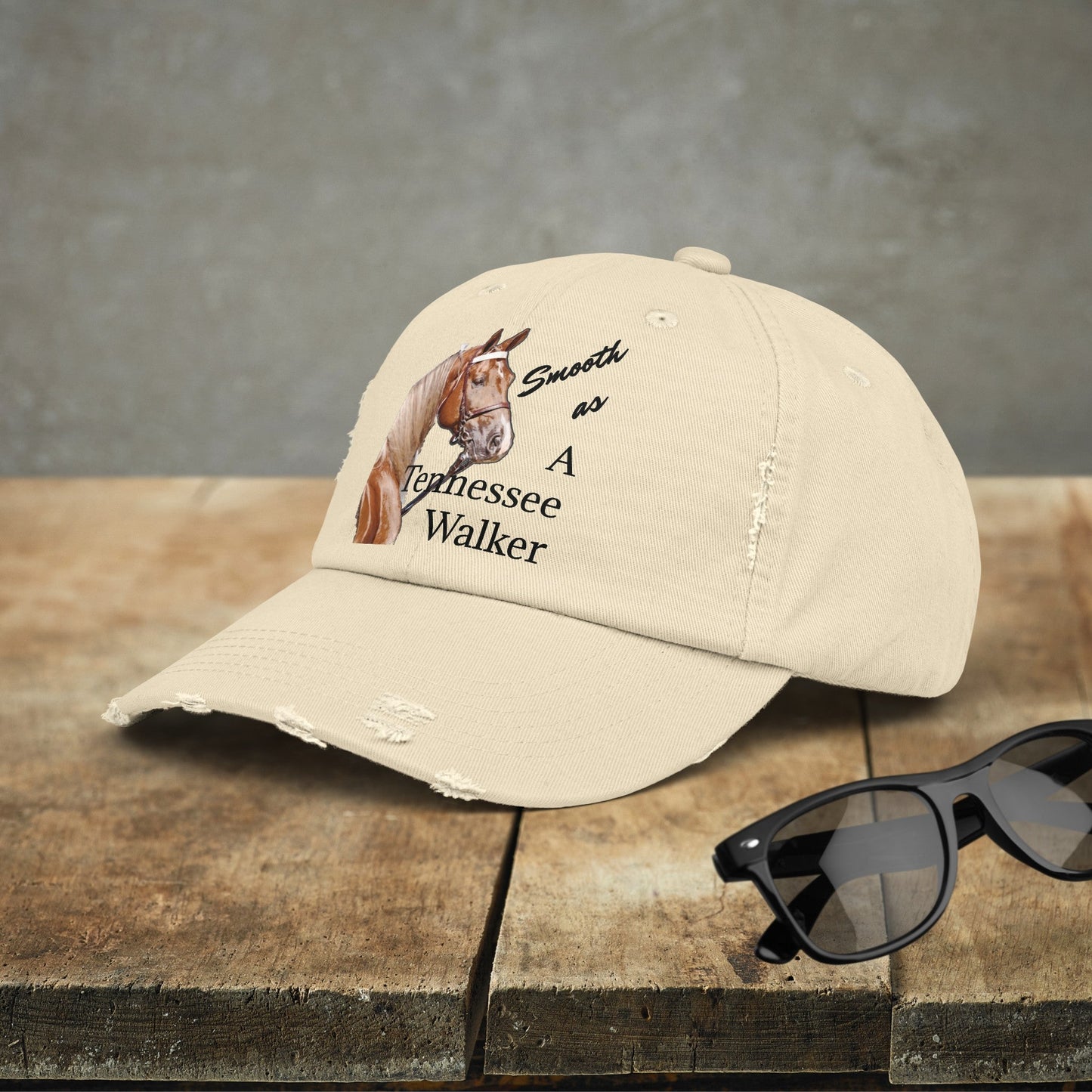 Tennessee Walking Horse Hat Cap, Horse Art Baseball Style Cap of TN Walking Horse Mom - FlooredByArt
