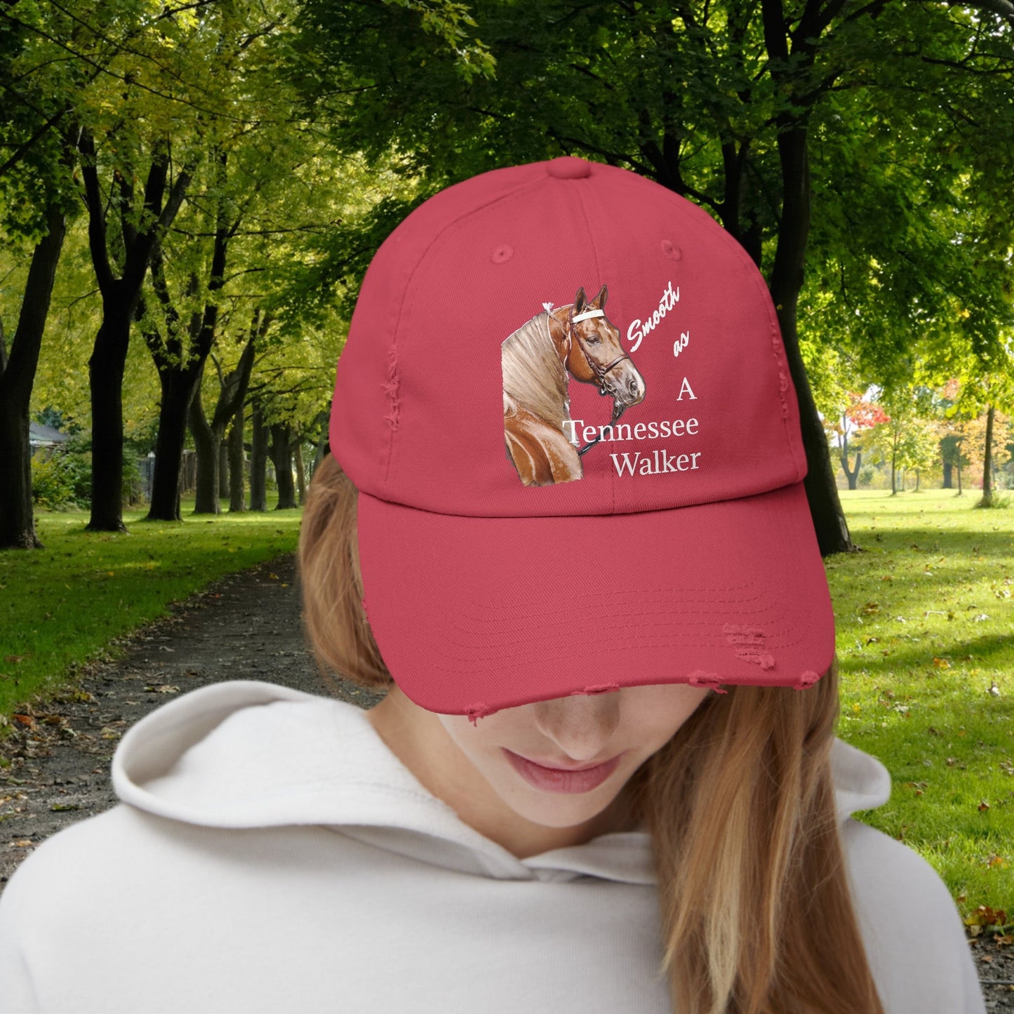 Tennessee Walking Horse Hat Cap, Horse Art Baseball Style Cap of TN Walking Horse Mom - FlooredByArt