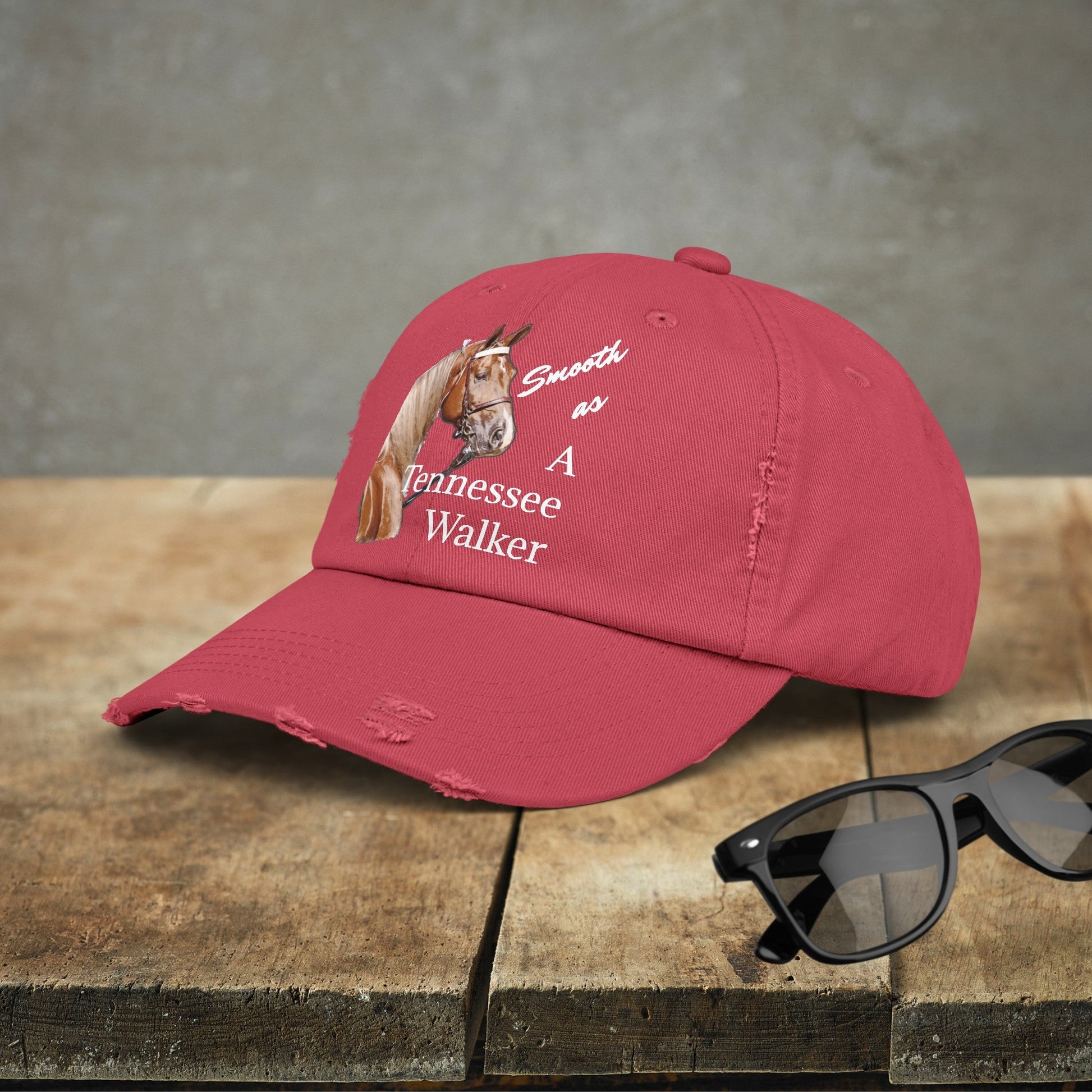 Tennessee Walking Horse Hat Cap, Horse Art Baseball Style Cap of TN Walking Horse Mom - FlooredByArt