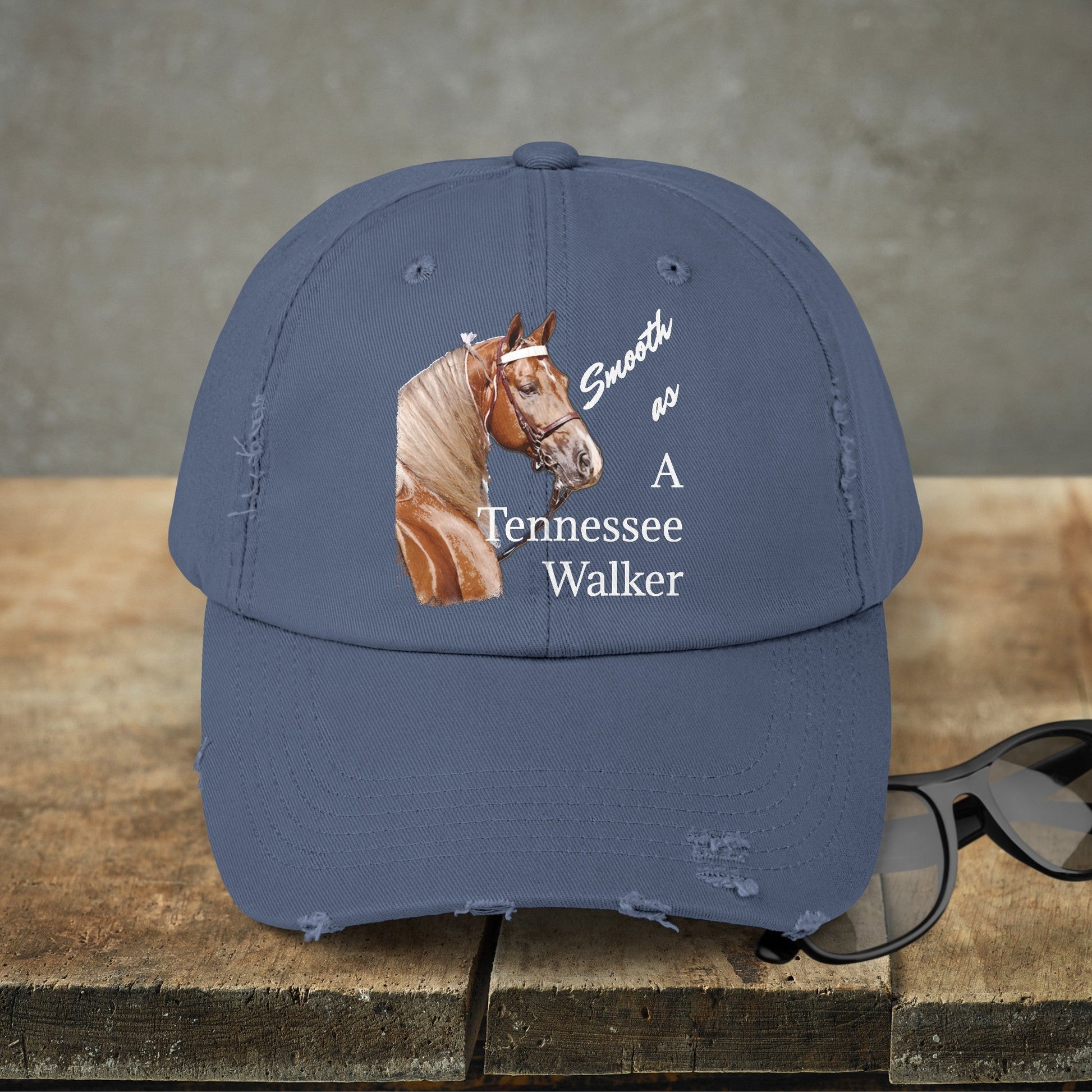 Tennessee Walking Horse Hat Cap, Horse Art Baseball Style Cap of TN Walking Horse Mom - FlooredByArt