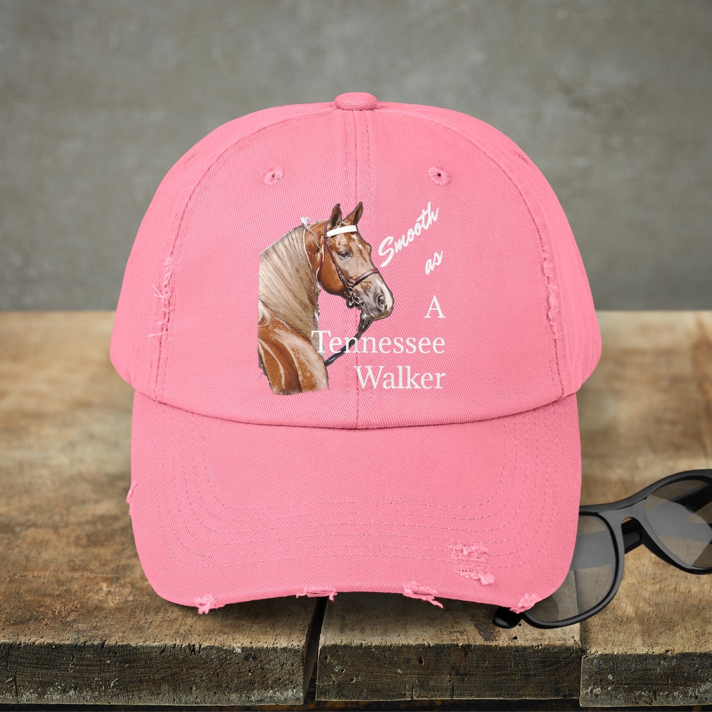 Tennessee Walking Horse Hat Cap, Horse Art Baseball Style Cap of TN Walking Horse Mom - FlooredByArt