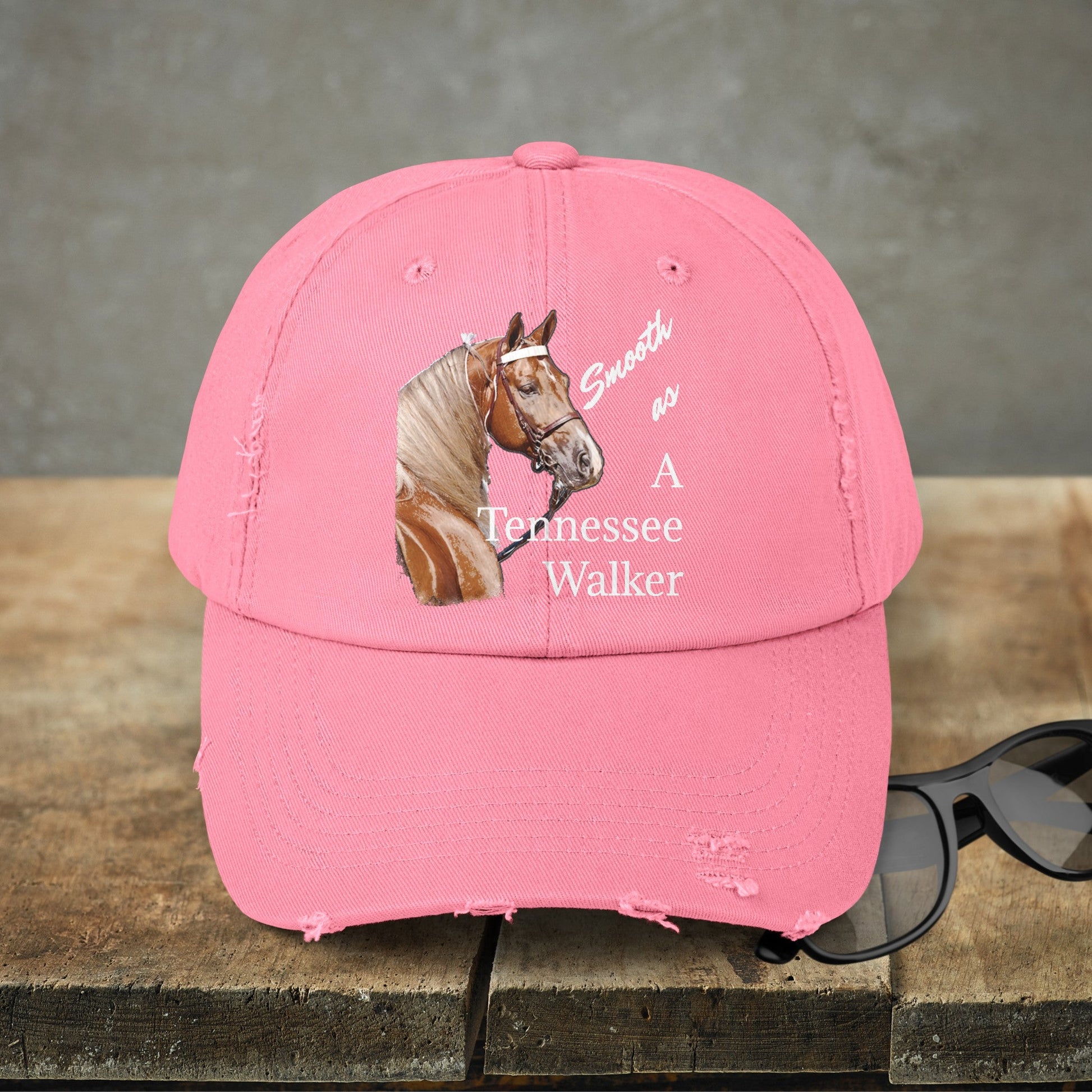 Tennessee Walking Horse Hat Cap, Horse Art Baseball Style Cap of TN Walking Horse Mom - FlooredByArt