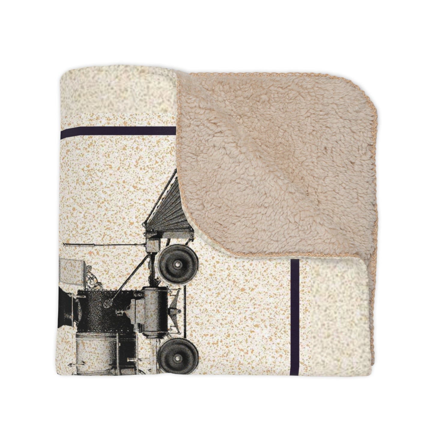 Three Vintage Train Engines Throw Blanket, Old Locomotives, Train Lover Blanket Gift - FlooredByArt