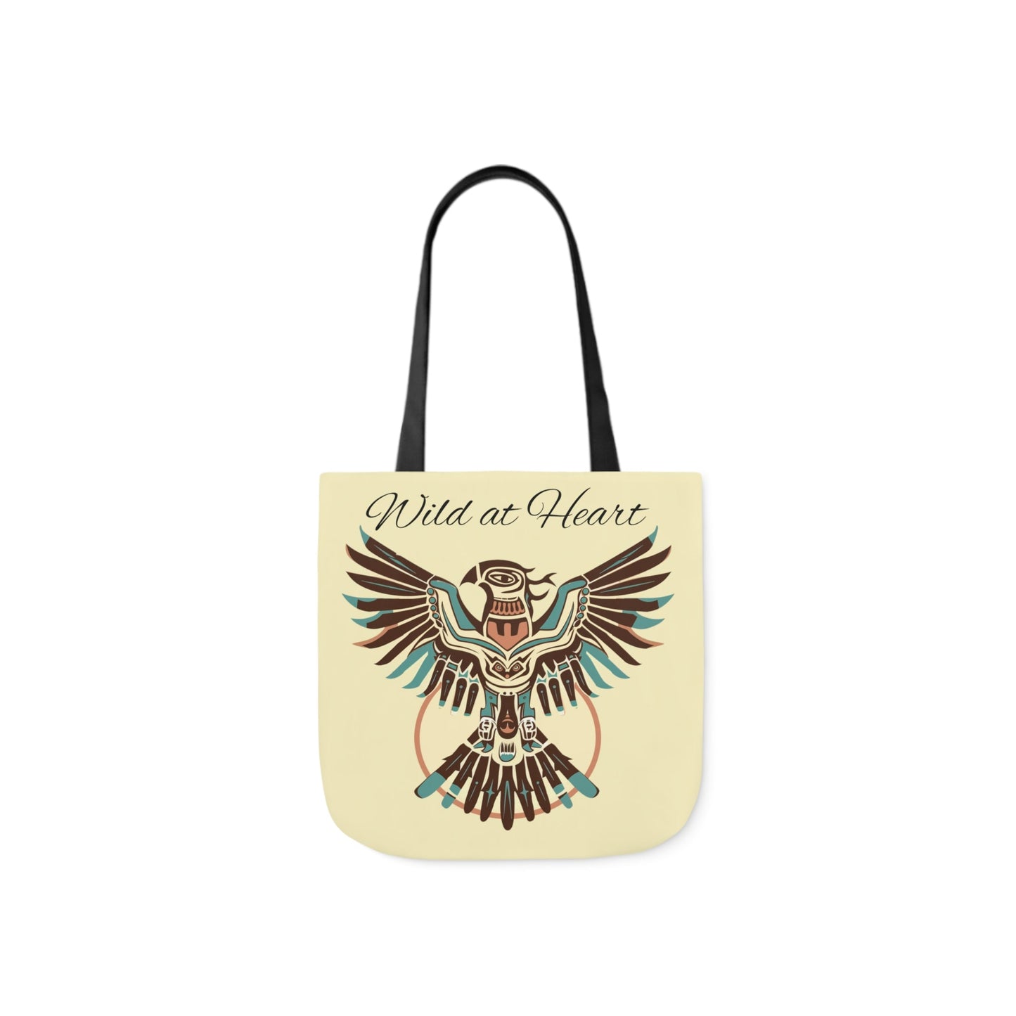 Thunderbird Native American Tote Bag - "Wild At Heart" Carry All Tote Bag - FlooredByArt