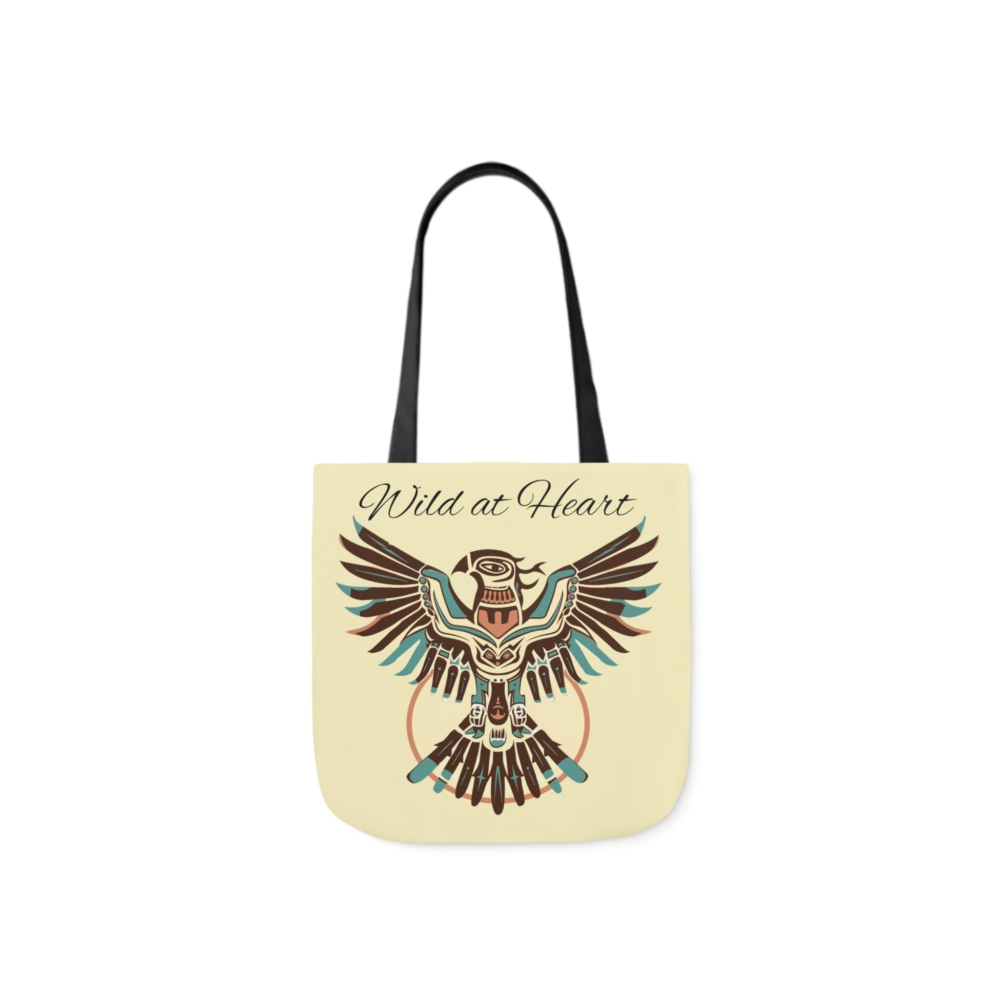 Thunderbird Native American Tote Bag - "Wild At Heart" Carry All Tote Bag - FlooredByArt