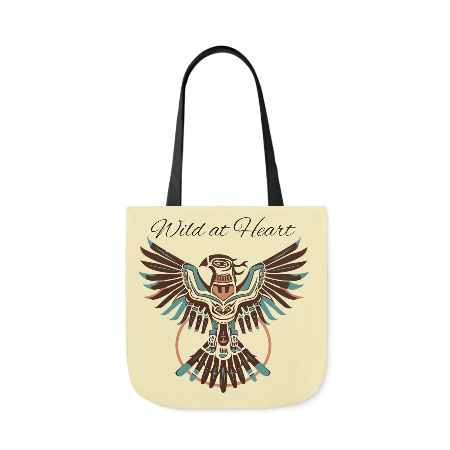 Thunderbird Native American Tote Bag - "Wild At Heart" Carry All Tote Bag - FlooredByArt