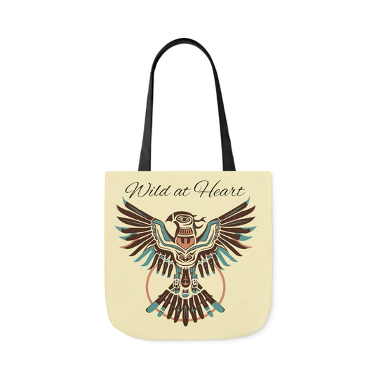 Thunderbird Native American Tote Bag - "Wild At Heart" Carry All Tote Bag - FlooredByArt
