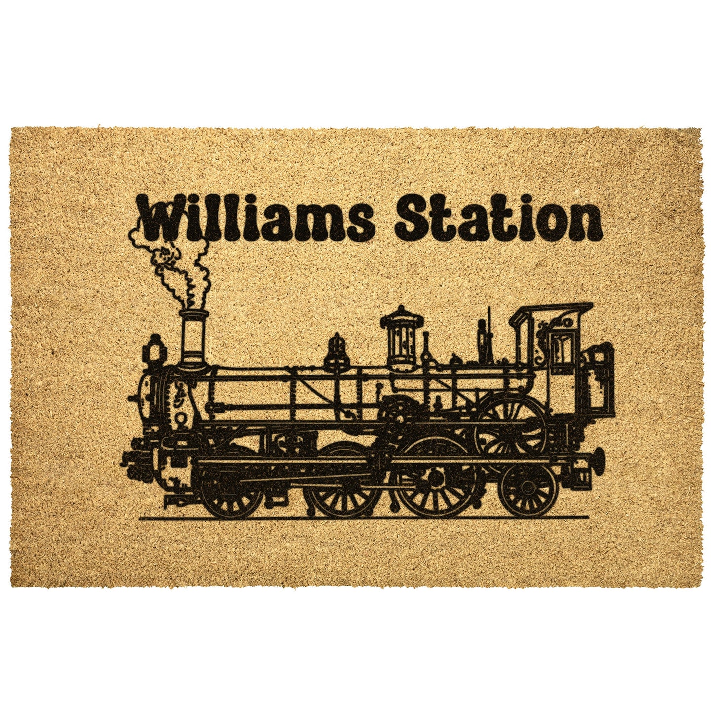 Train Doormat Williams Station - FlooredByArt