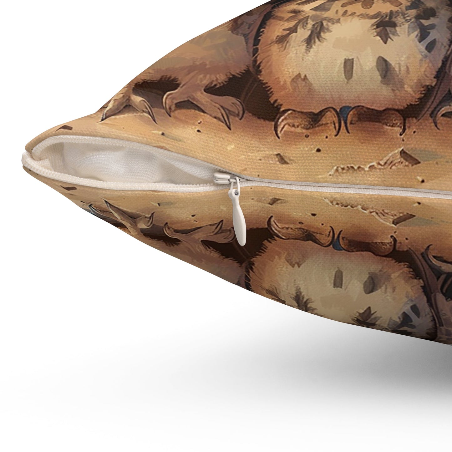 Whimsical Owl Throw Pillow, Baby Burrowing Owl Throw Pillow, Childrens Room - FlooredByArt
