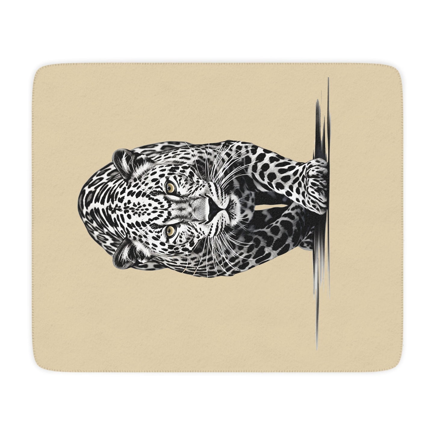 Beautiful Snow Leopard Blanket Throw, Nature Lover Minky Top Soft - FlooredByArt