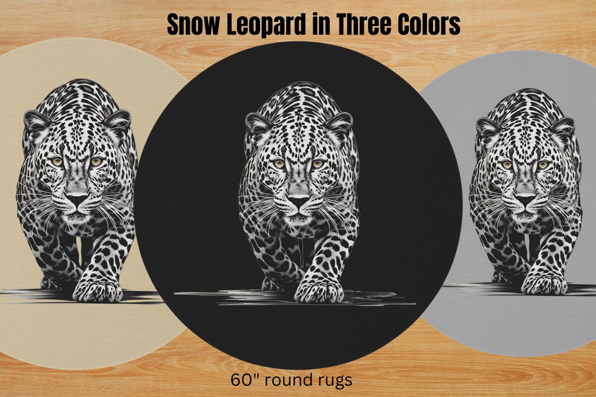 Beautiful Snow Leopard Blanket Throw, Nature Lover Minky Top Soft - FlooredByArt