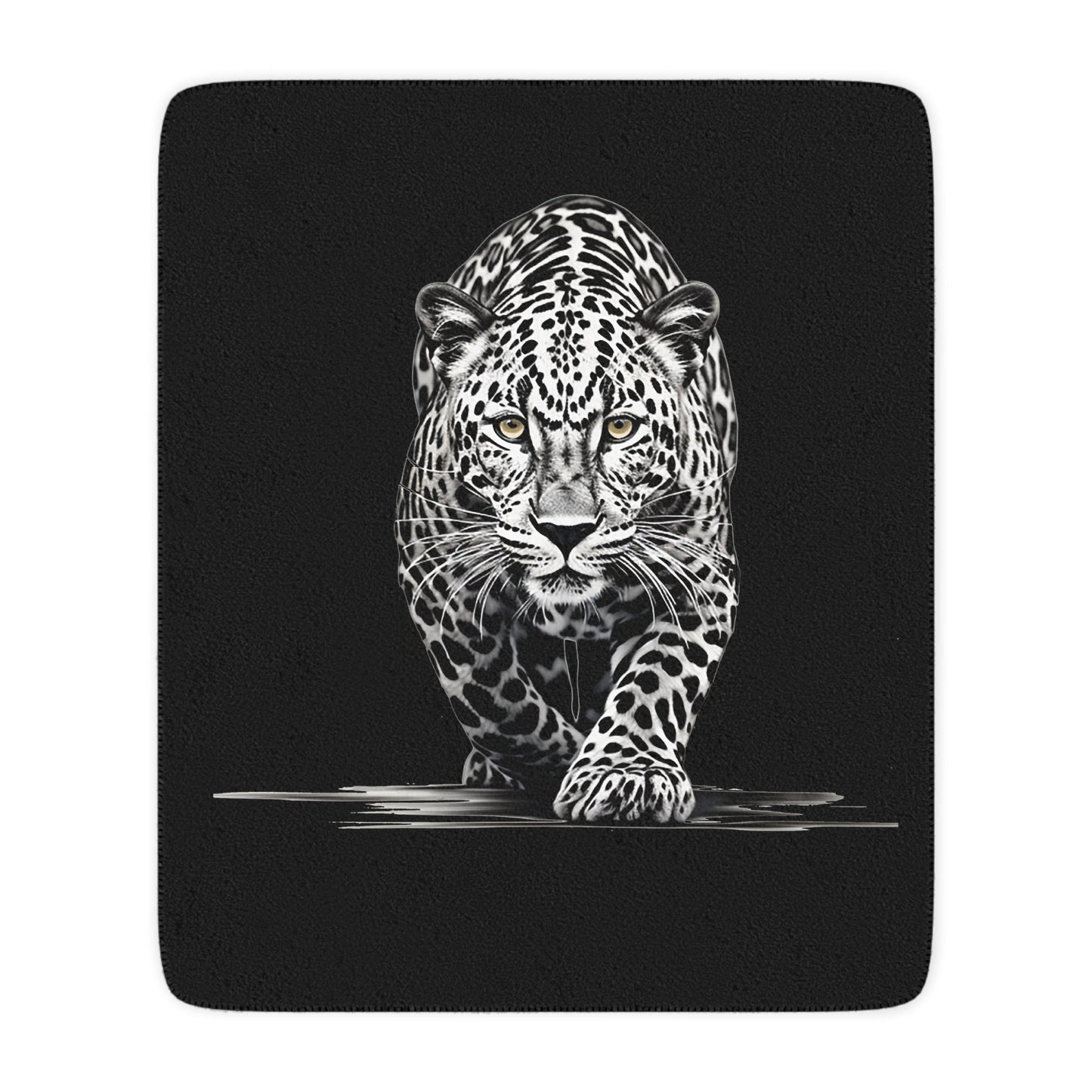 Beautiful Snow Leopard Blanket Throw, Nature Lover Minky Top Soft - FlooredByArt